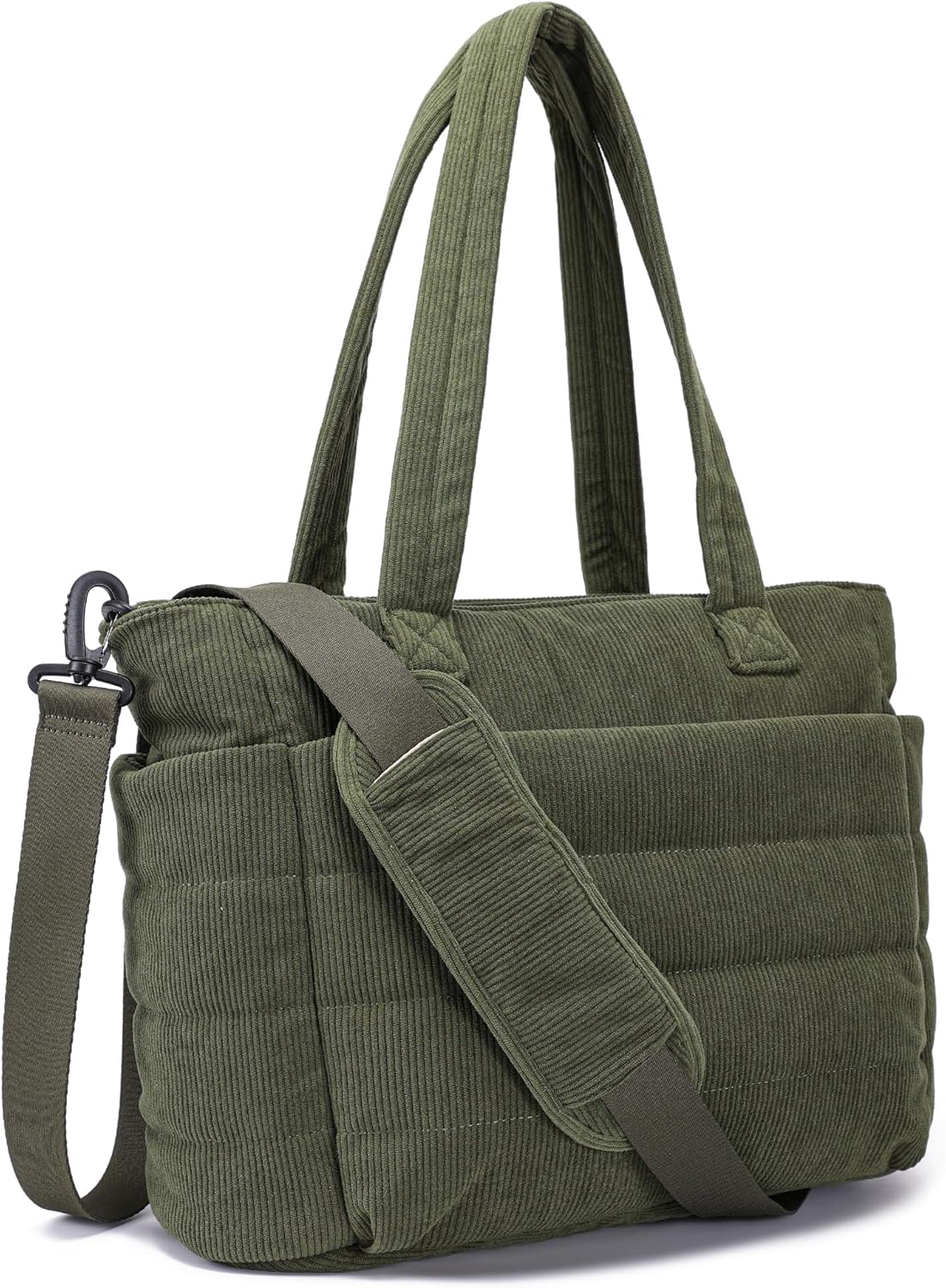 AOCINA Puffy Tote Bag for Women Quilted Work Bag Nurse Bags Women's Handbags for Travel