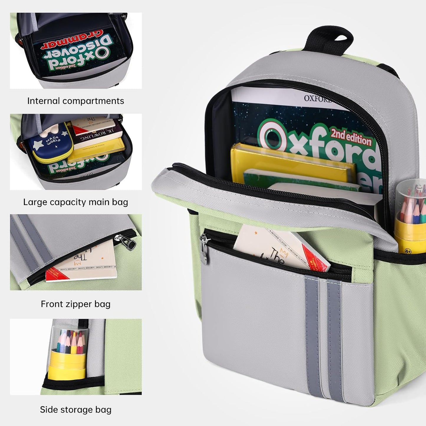 Kids Backpack for Boys Kindergarten School Backpack 14 inch Bookbag for Boys 4-8