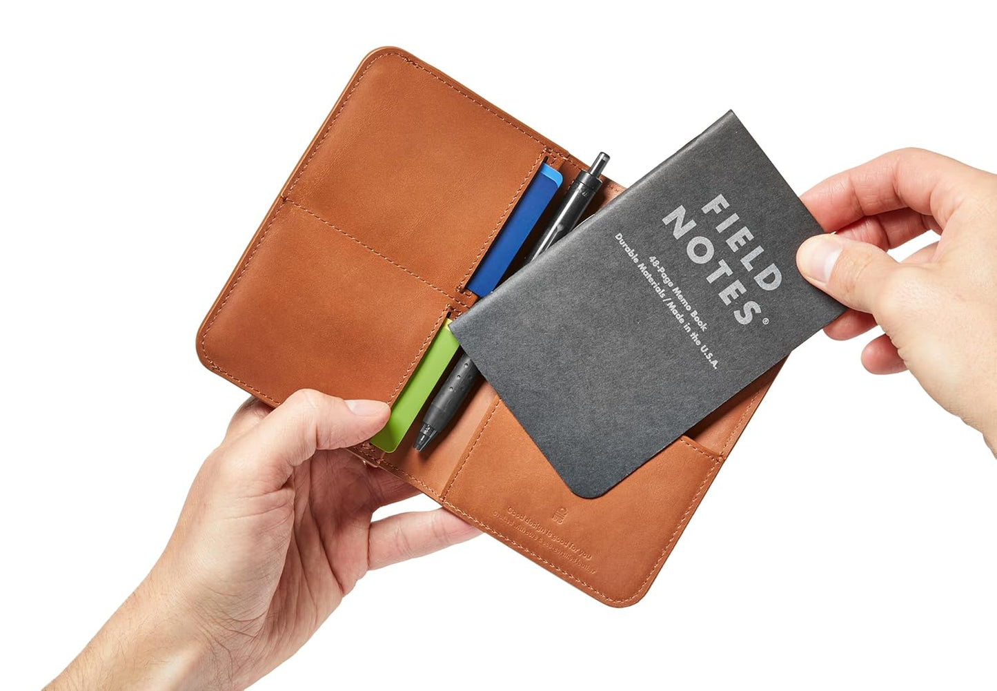 Distil Union Passport Cover+ | RFID-Shielded Premium Full-Grain Leather | Fits Passport, Cards, Cash, and More | Slim Travel Wallet and Organizer (Brown)