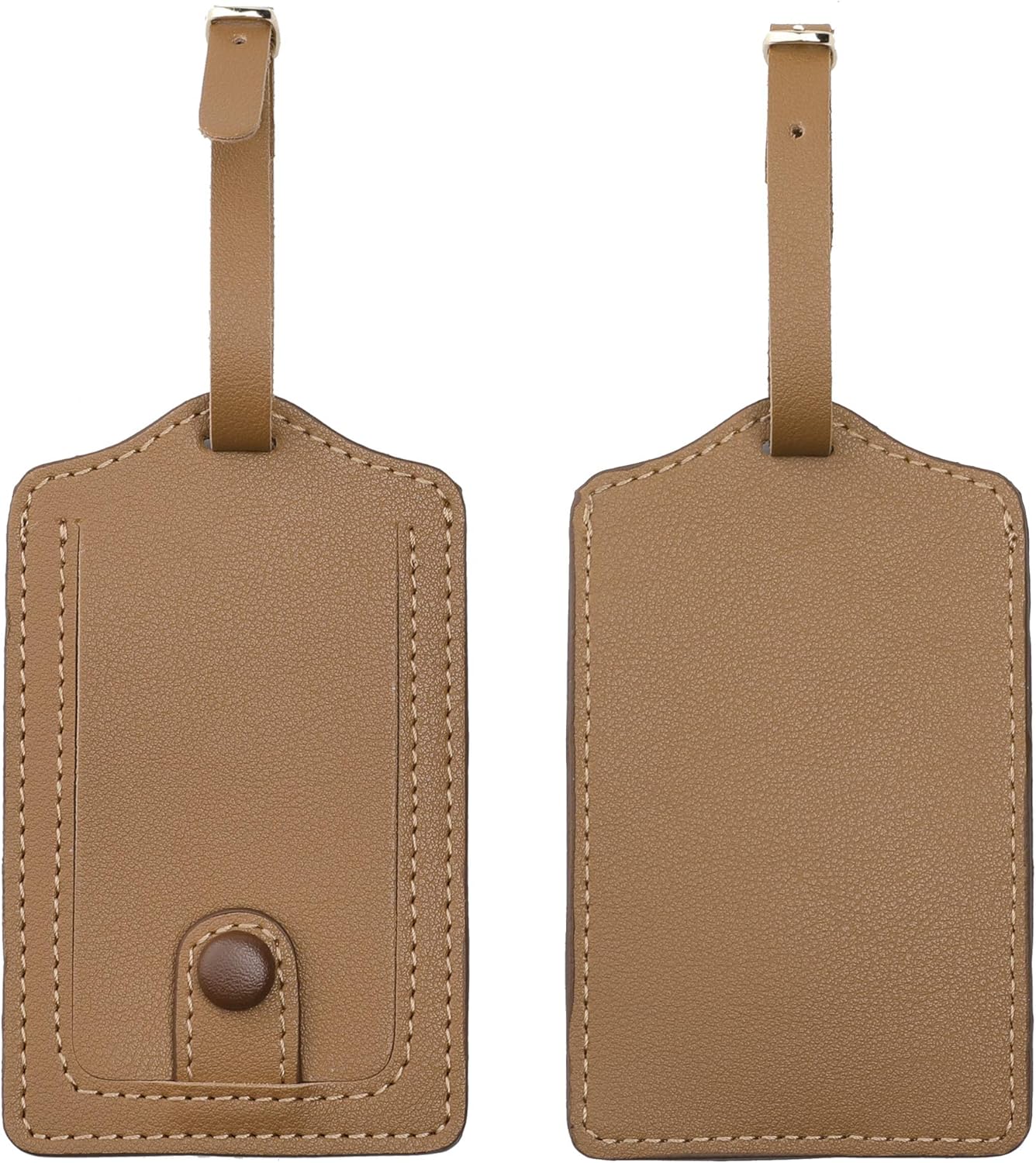 Jagucho Leather Luggage Tags for Men Women-Luggage Tags for Suitcases-Baggage Bag Tag Suitcase Labels ID Tags with Full Back Privacy Cover for Carnival Cruise Ships, Travel Tags