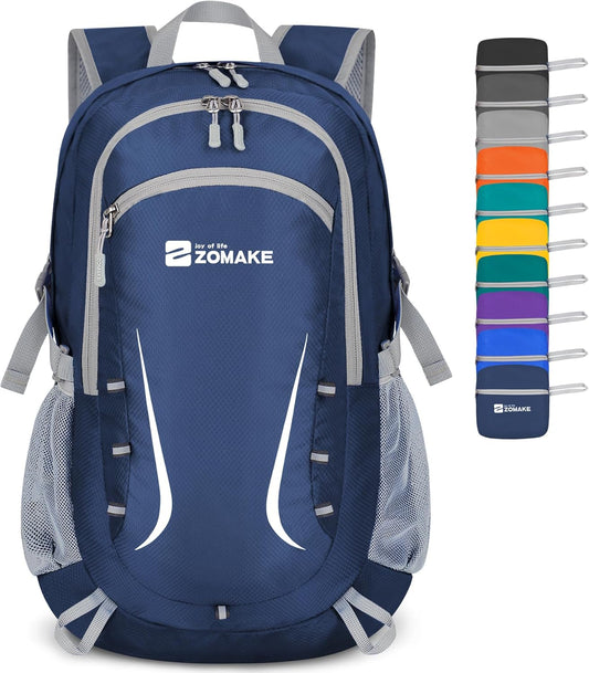 ZOMAKE Lightweight Packable Backpack 35L, Foldable Backpacks Water Resistant Collapsible Light Daypack for Hiking