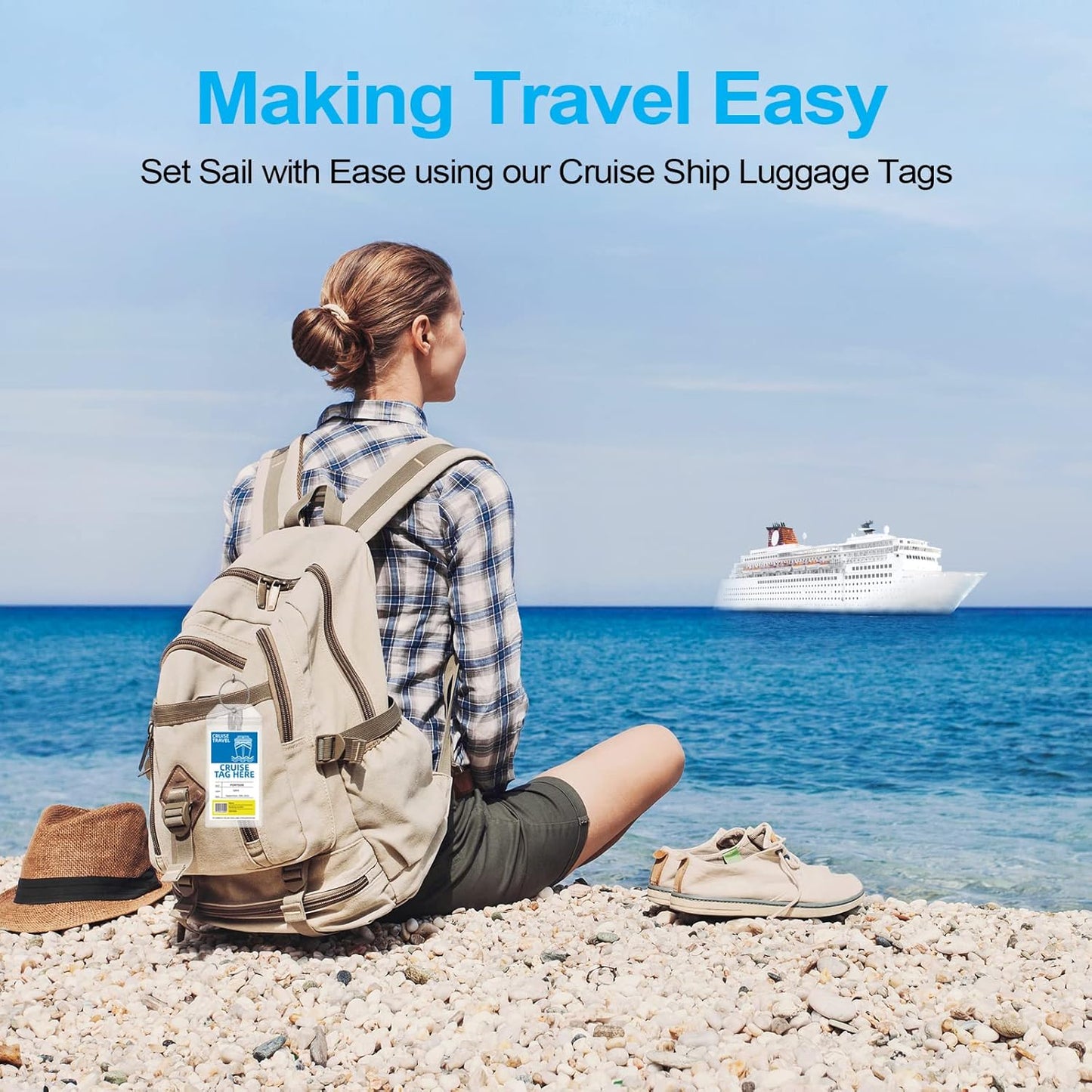 6 Pack Clear Cruise Luggage Tags for Royal Caribbean and Celebrity, Carnival, MSC, Costa, NCL & Princess Cruise Ships, Must-Have Cruise Travel Essentials for 2025-2026