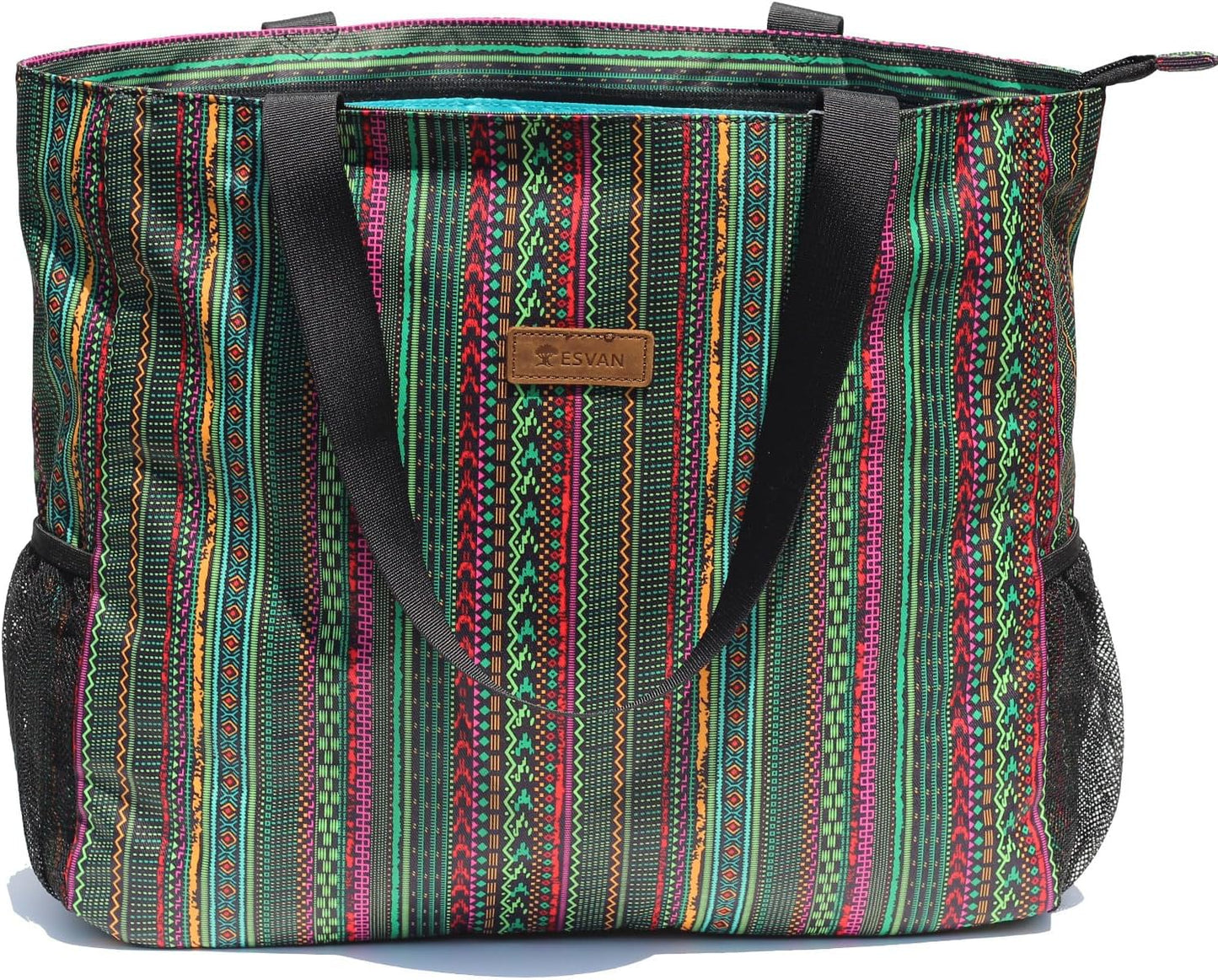 LARGE BEACH BAG Water Resistant Lightweight 20 inch Women Oversize Tote Bag for Gym Beach Travel Pool Yoga Nurse