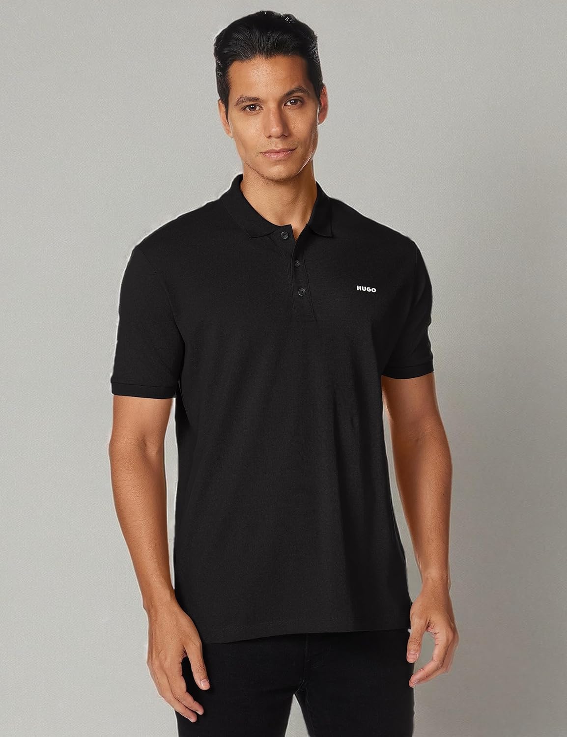 HUGO Mens Regular Fit Logo Short Sleeve Polo Shirt