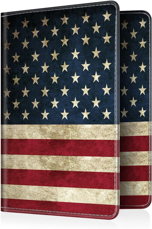 FINTIE Passport Holder, Slim Travel Wallet RFID Blocking Card Case Cover Passport Cover Protector Essentials with Credit Card Slots for Women/Men