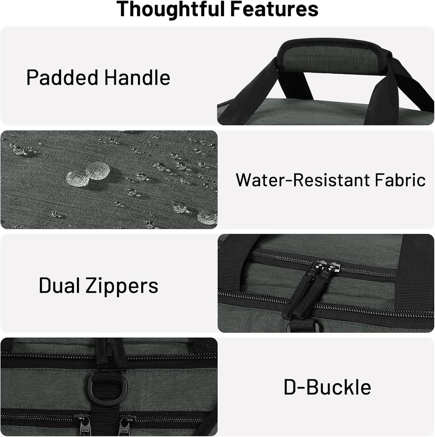 MIER Foldable Duffle Bag with Shoe Compartment 50L Travel Duffel Bags for Men Women Packable Overnight Bag for Camping Gym Weekender, Green Gray