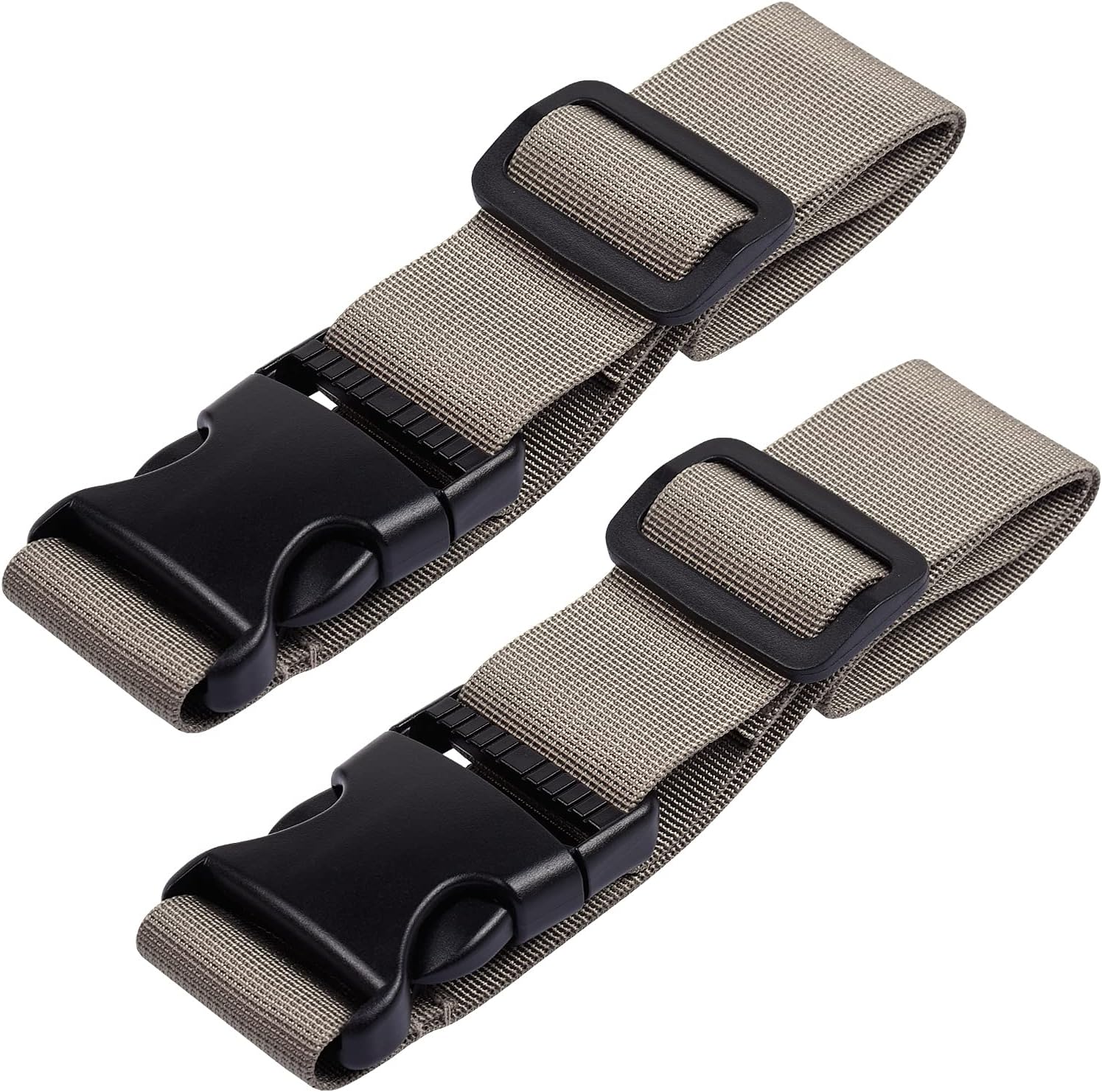 Wisdompro 2 Pcs Add a Bag Luggage Strap, Heavy Duty Adjustable Suitcase Belt Travel Attachment