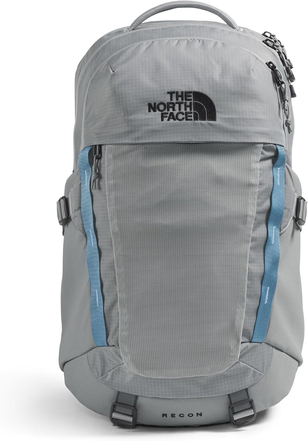 The North Face Recon Everyday Laptop Backpack | Daypack with Water Repellent Finish, 16" Laptop Sleeve, 2 Water Bottle Pockets, Concrete, One Size