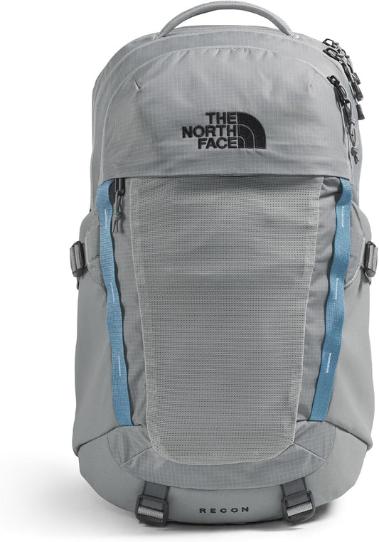 The North Face Recon Everyday Laptop Backpack | Daypack with Water Repellent Finish, 16" Laptop Sleeve, 2 Water Bottle Pockets, Concrete, One Size
