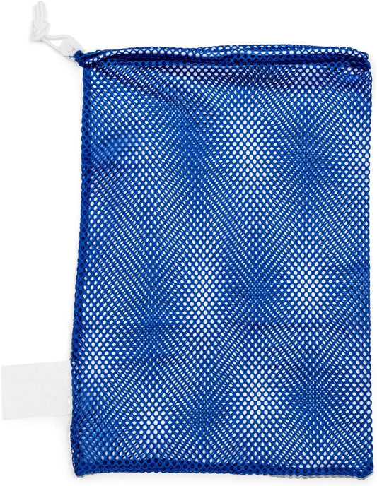 Champion Sports Mesh Equipment Bag – Heavy-Duty Nylon Drawstring Bag with Lock & ID Tag, Breathable Storage Sack for Balls, Swim Gear, Laundry & Toys, Multiple Sizes & Colors
