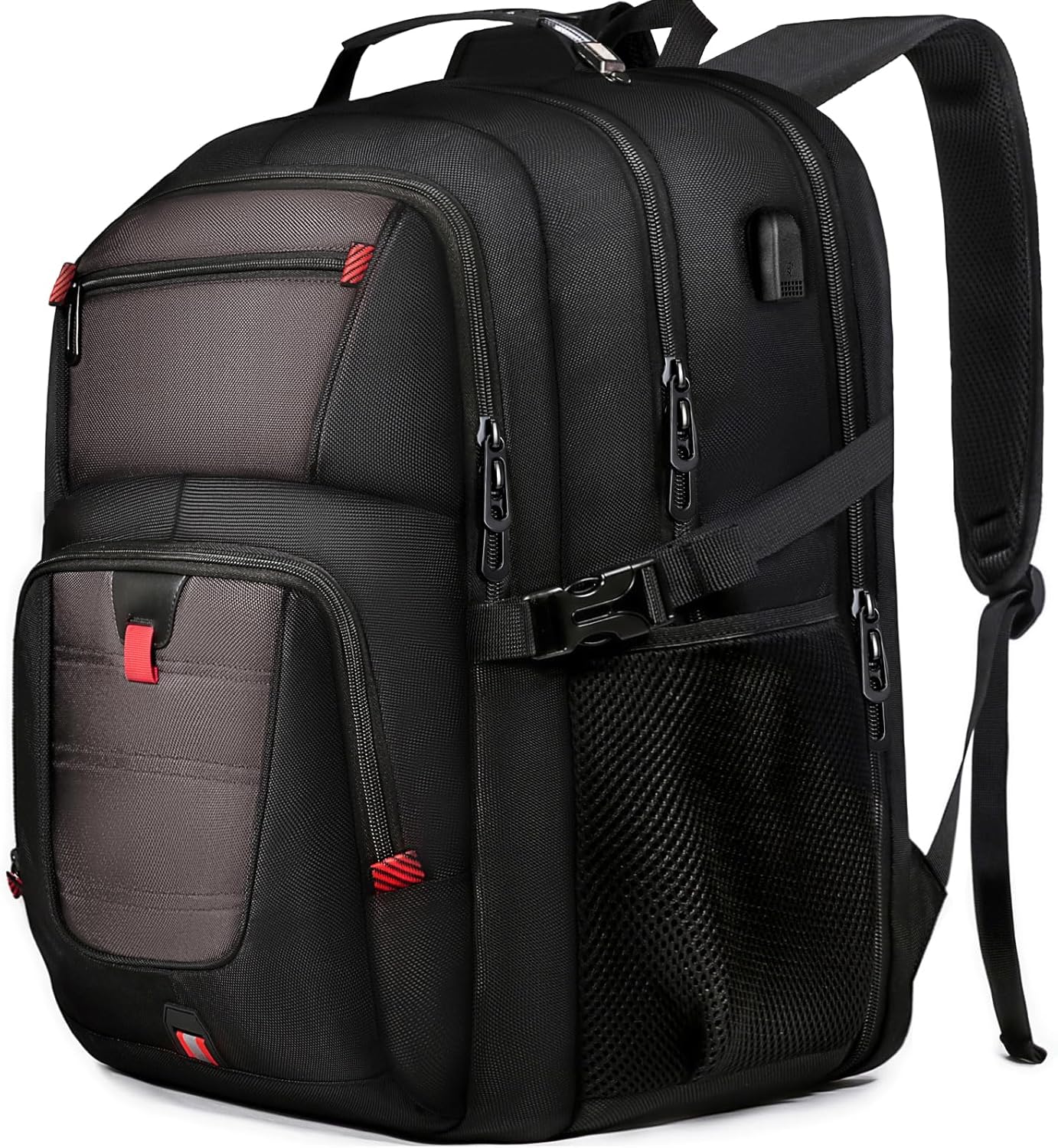 Z-MGKISS Travel Backpack, TSA Airline Approved, Travel Laptop Backpack with USB Charging Port
