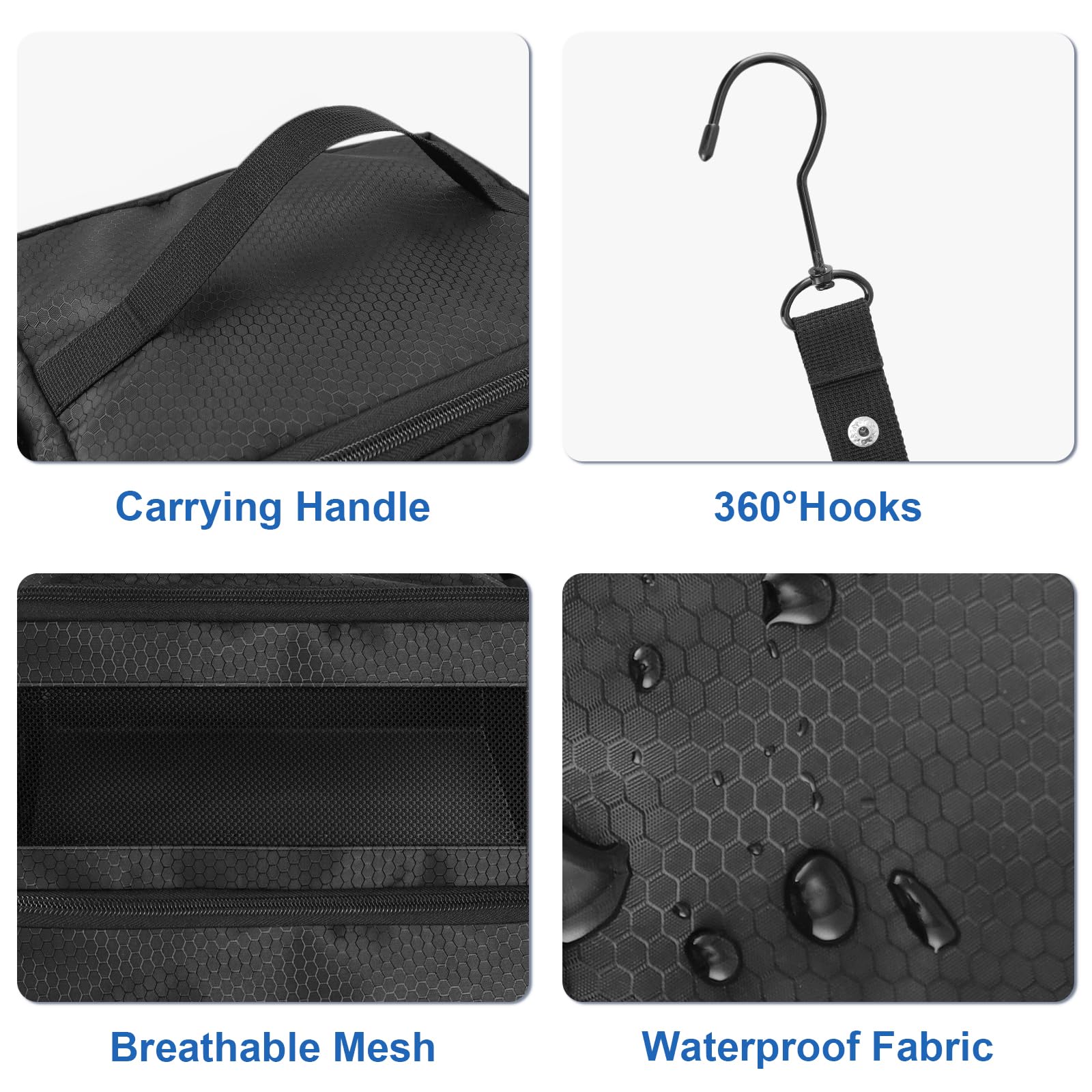 Olosar Suitcase Organizer, Travel Luggage Organizer Portable Hanging Travel Shelves Collapsible