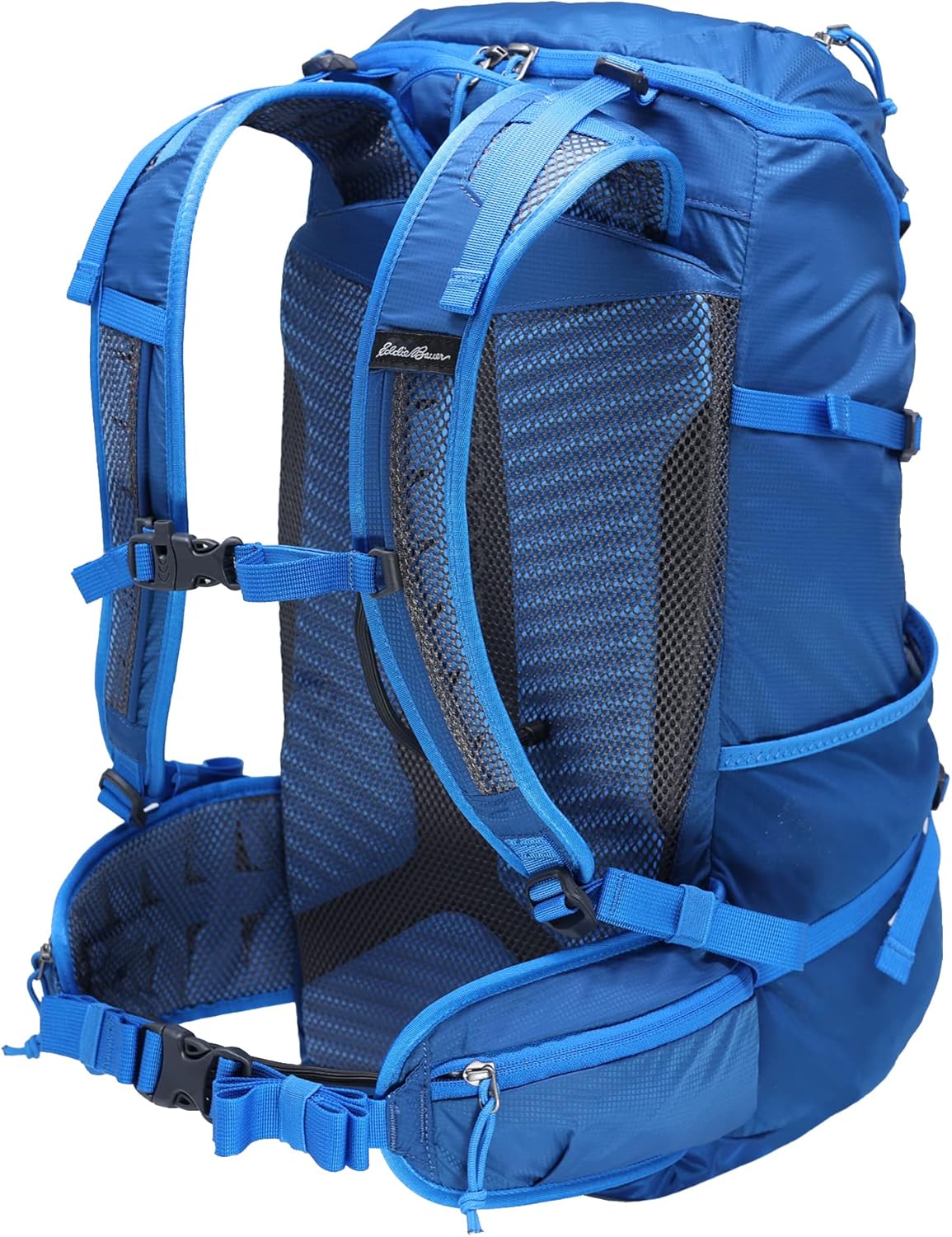 Eddie Bauer Adventurer Backpack with Organization Compartments and Hydration/Laptop Compatible Sleeve, Adventurer - True Blue, 30L