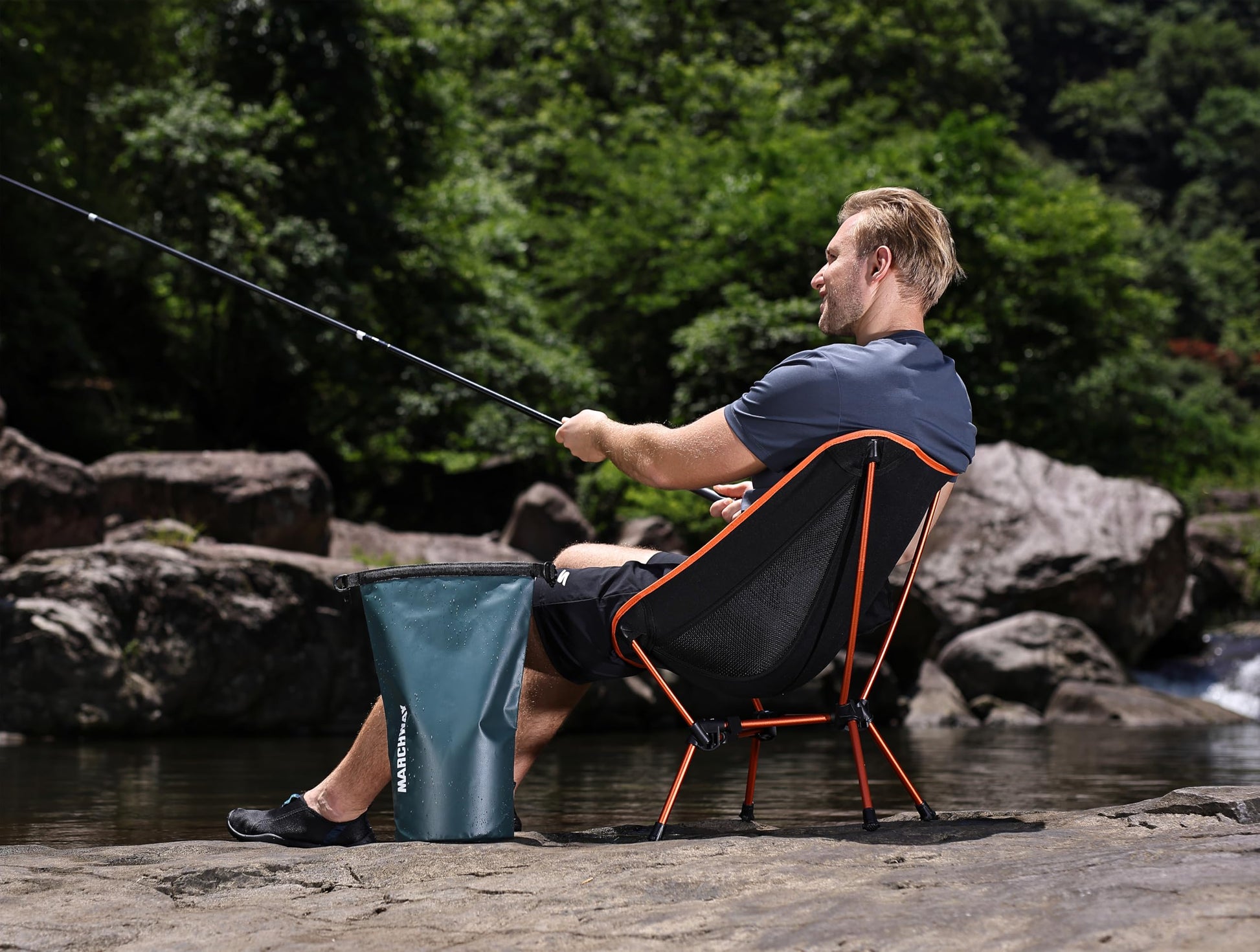 MARCHWAY Lightweight Folding Camping Chair, Portable Foldable Compact for Outdoor Camp, Travel