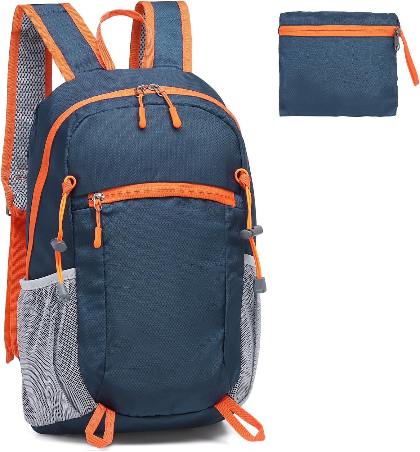 Hiking Daypack Packable, Camping Backpack Water Resistant Lightweight Polyester for Men Women