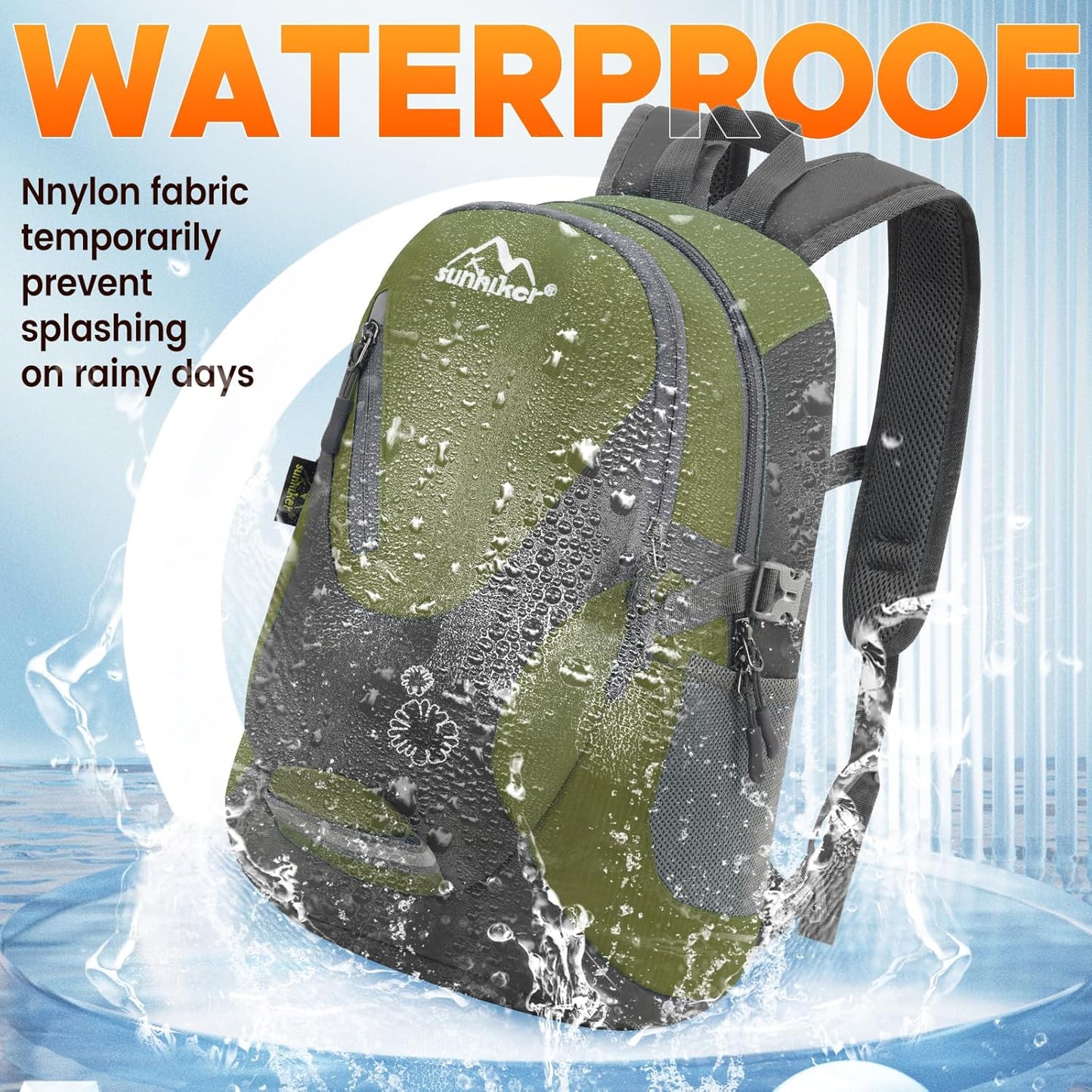 sunhiker Small Hiking Backpack Women Men 20L Lightweight Travel Backpack Daypack Casual Backpack For Cycling Outdoor Camping