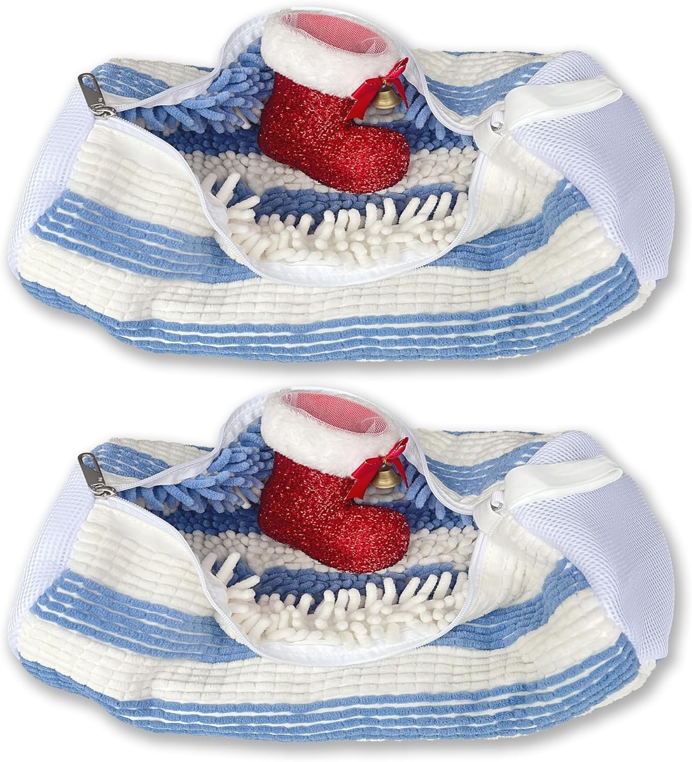 XXL Shoe Washing Machine Bag-Set of 2 Shoe Washing Bags for All Shoe Sizes, 360° Deep Clean Laundry Bag, Reusable Shoe Bag for Washing Machine, Shoe Cleaning Bag for Sneakers Tennis Shoes Sock