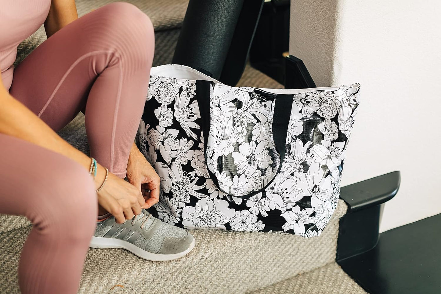 Alux Tote Bag for Women - Waterproof, Sturdy & Spacious Bag for Beach, Work, Gym, Travel - Eco-Friendly & Easy to Clean