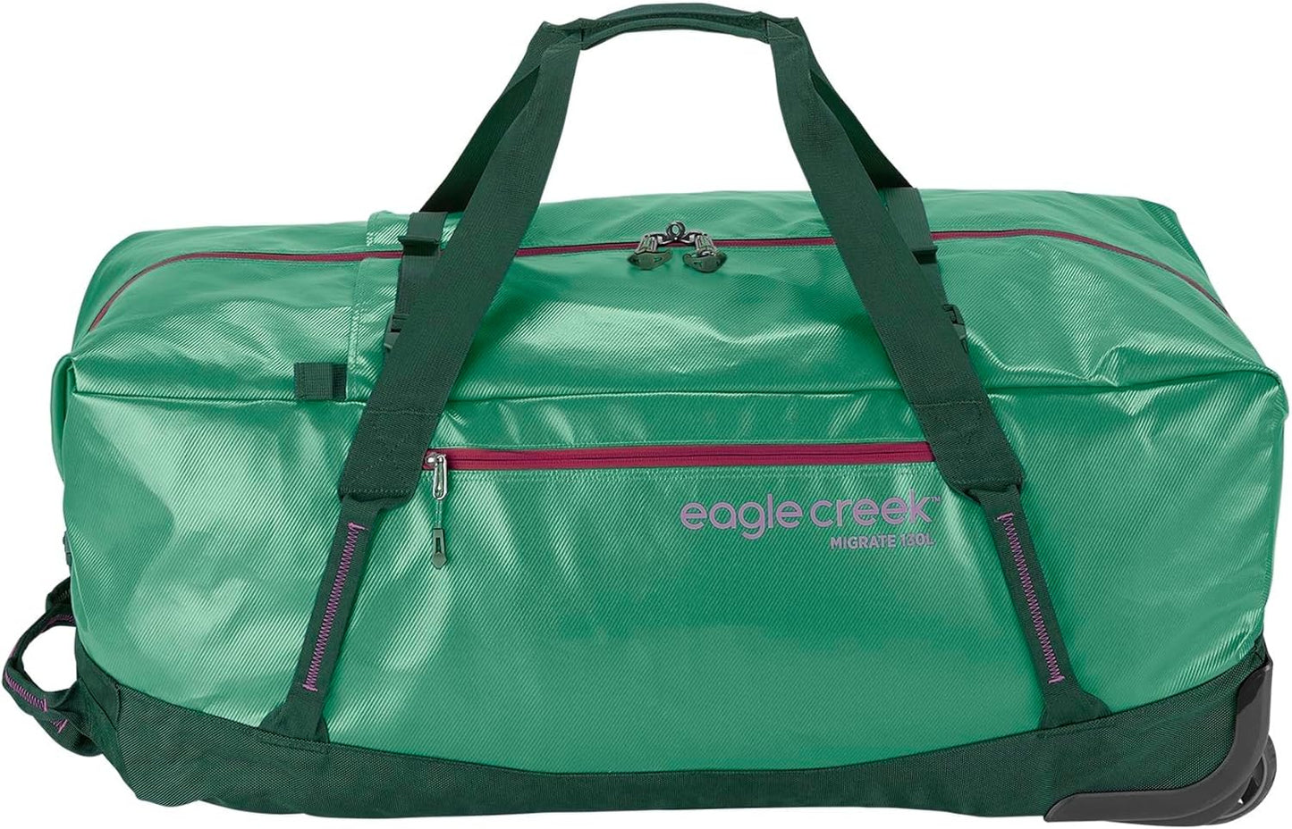 Eagle Creek Migrate 130L Wheeled Duffel Bag – Durable, Weather-Resistant Travel Duffel with Smooth Wheels - Multiple Carry Options for Easy Transport - Willow Green