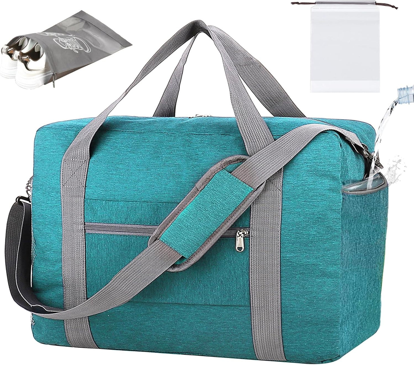 For Spirit Airlines Personal Item Bag 18x14x8 with Wet Pocket Foldable Travel Duffel Bag Underseat Carry on for Men & Women