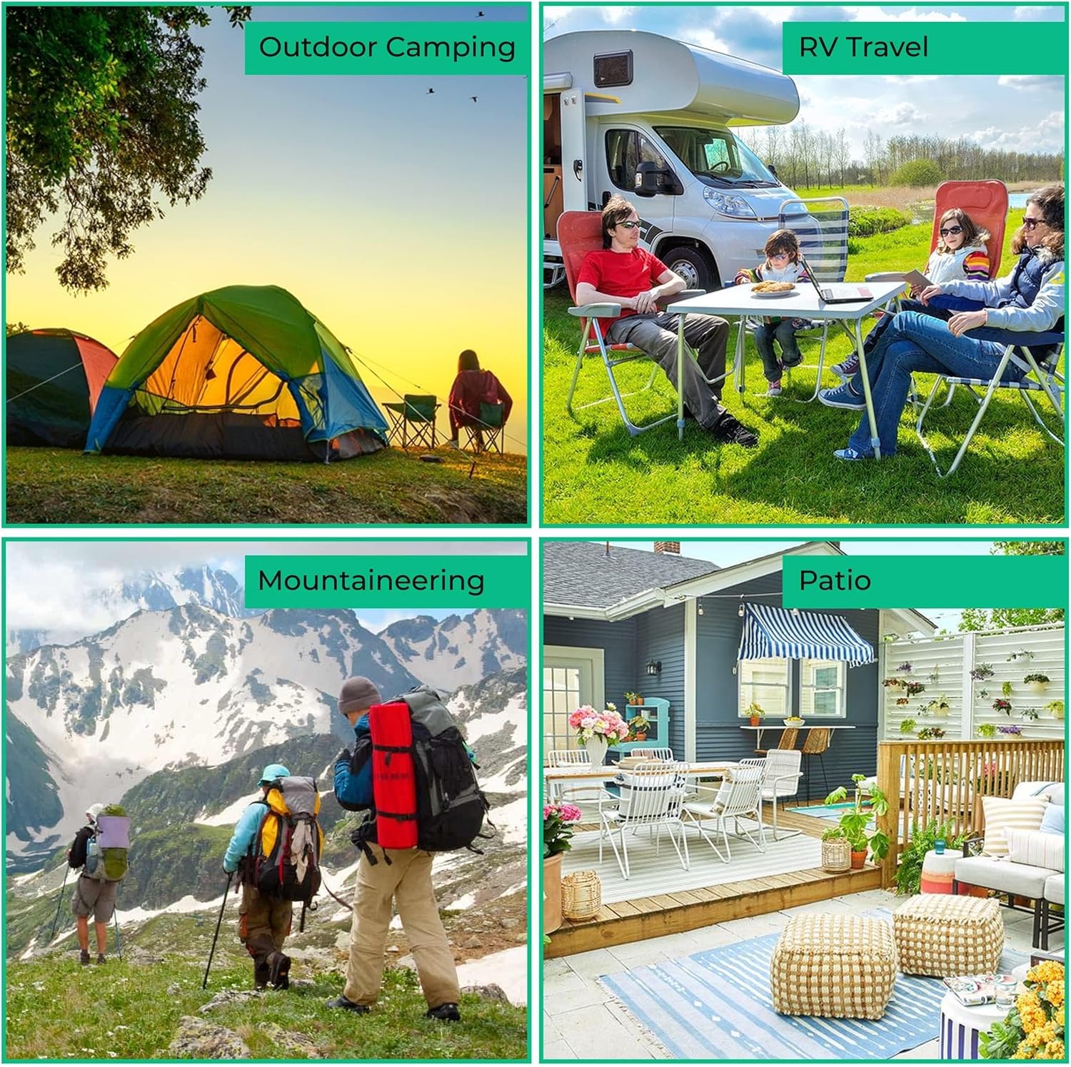 RIVEDA 2 Pack Travel Clotheslines with 12 Colorful Clips Each & 2 Bags, Cruise RV & Camping