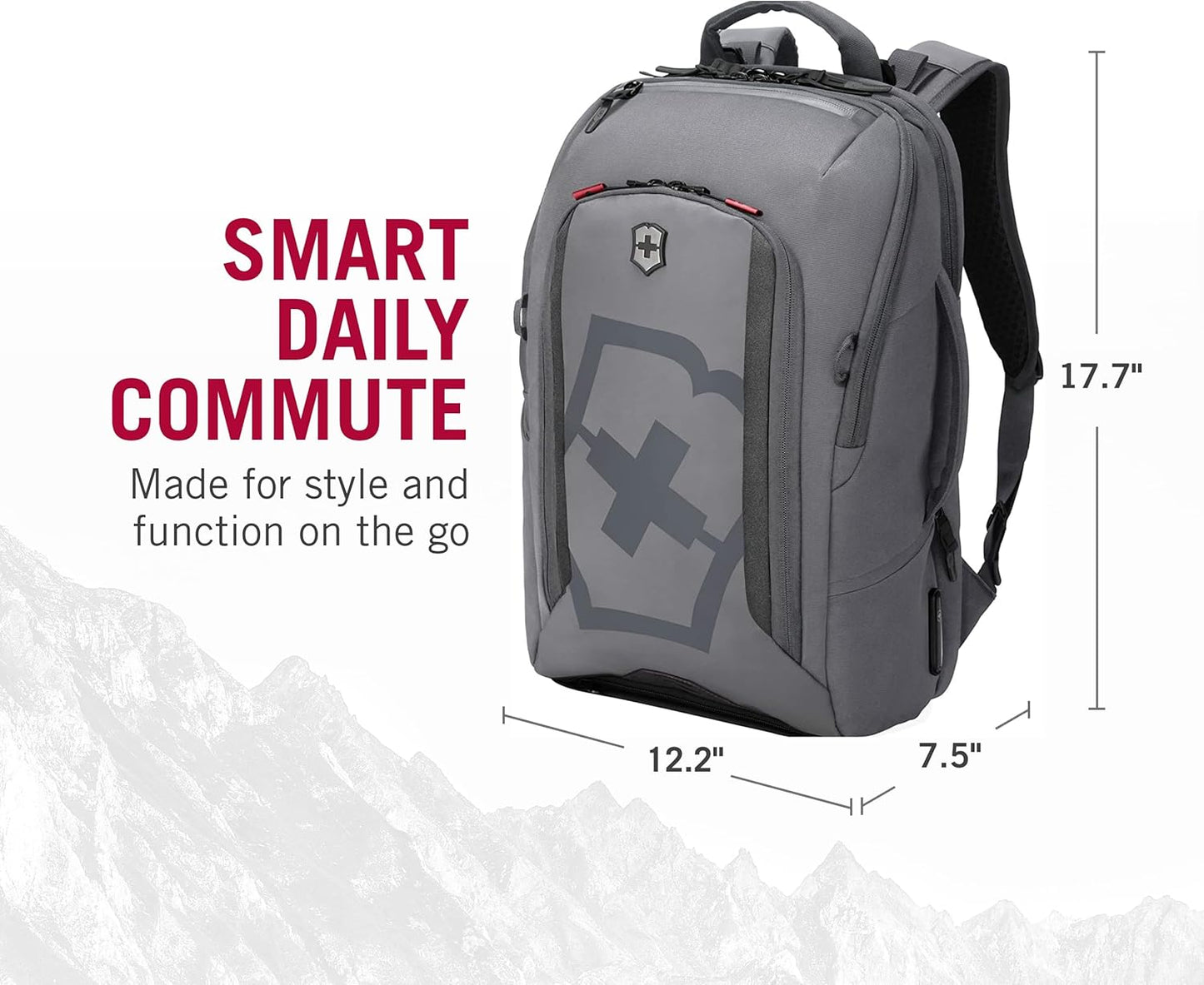 Victorinox Touring 2.0 15-Inch Commuter Laptop Backpack in Light Grey