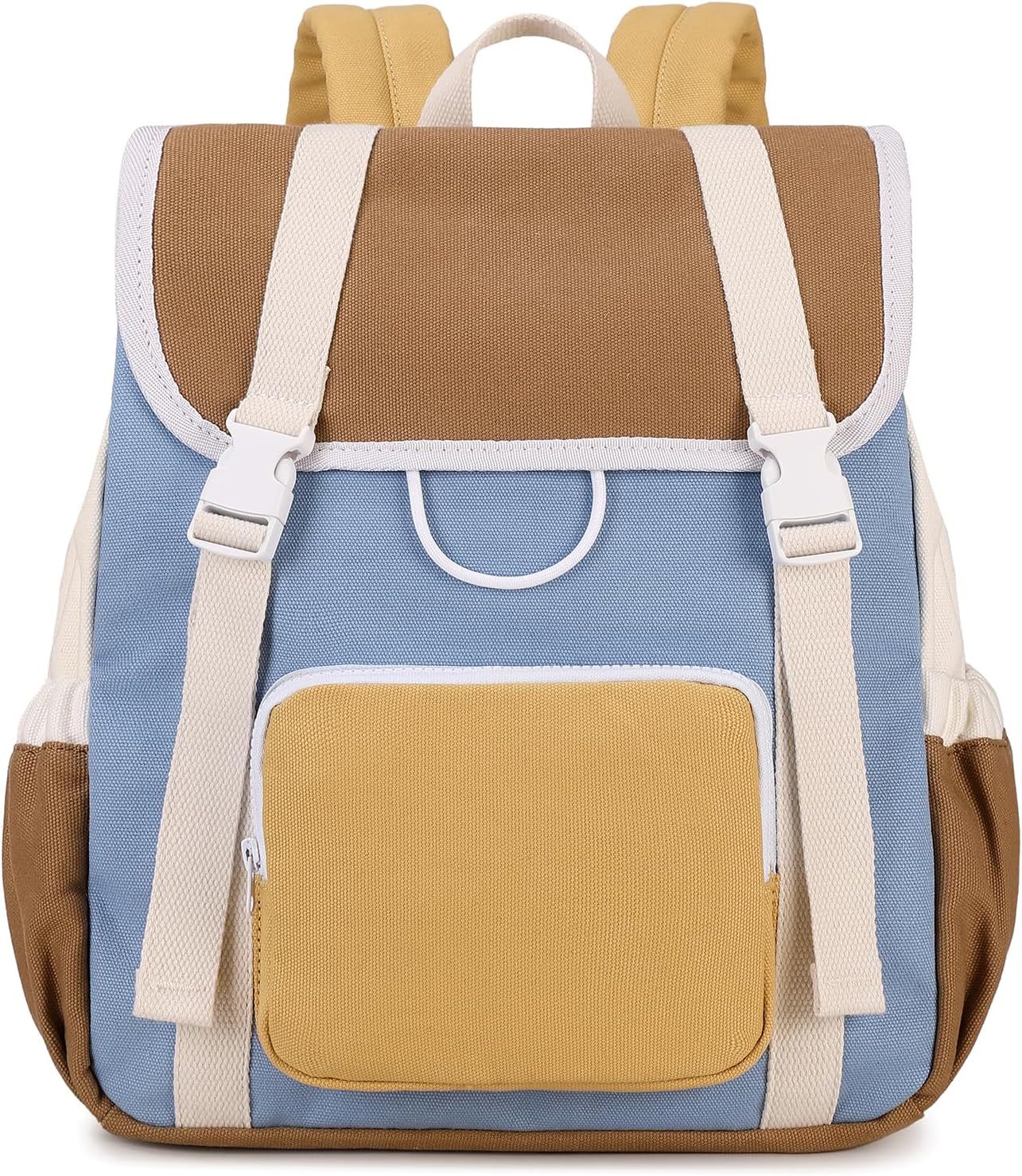 Girls Backpack Travel Backpack For School Kids Canvas Book Bag for Boys, Brown
