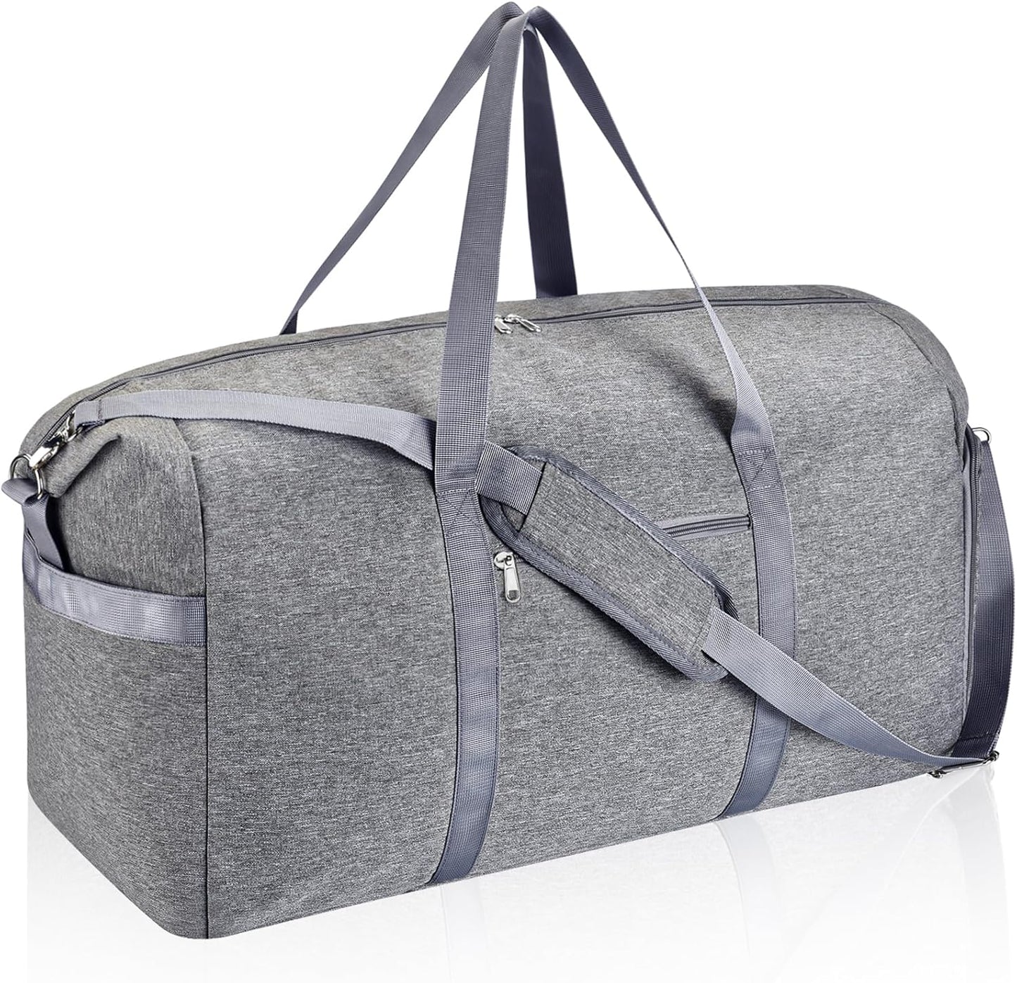 Felipe Varela 65L Duffle Bag with Shoes Compartment, Foldable Carry on Bag Travel Duffel Bags