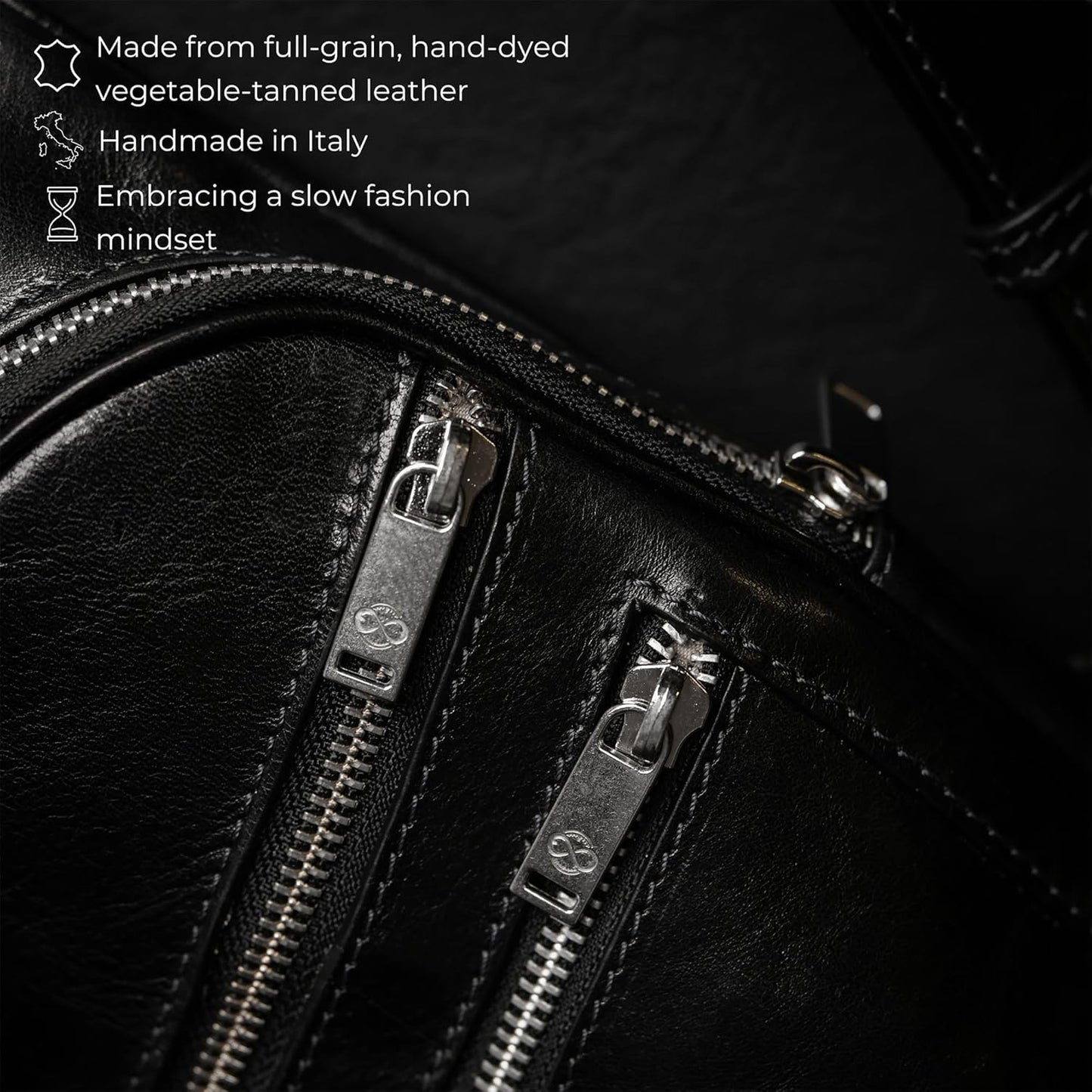 Time Resistance Leather Crossbody Bag - Brown Sling Bag - Messenger Bag for Men and Women
