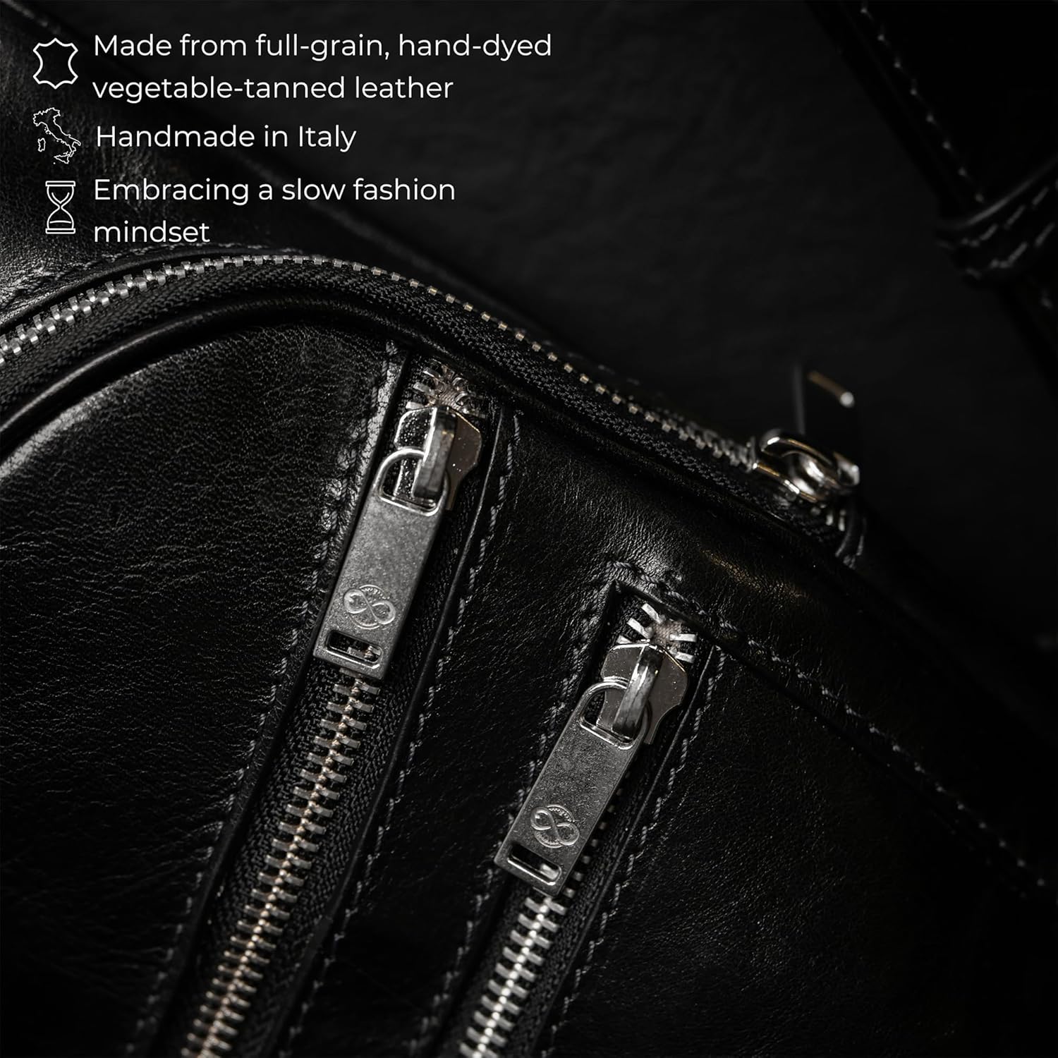 Time Resistance Leather Crossbody Bag - Brown Sling Bag - Messenger Bag for Men and Women