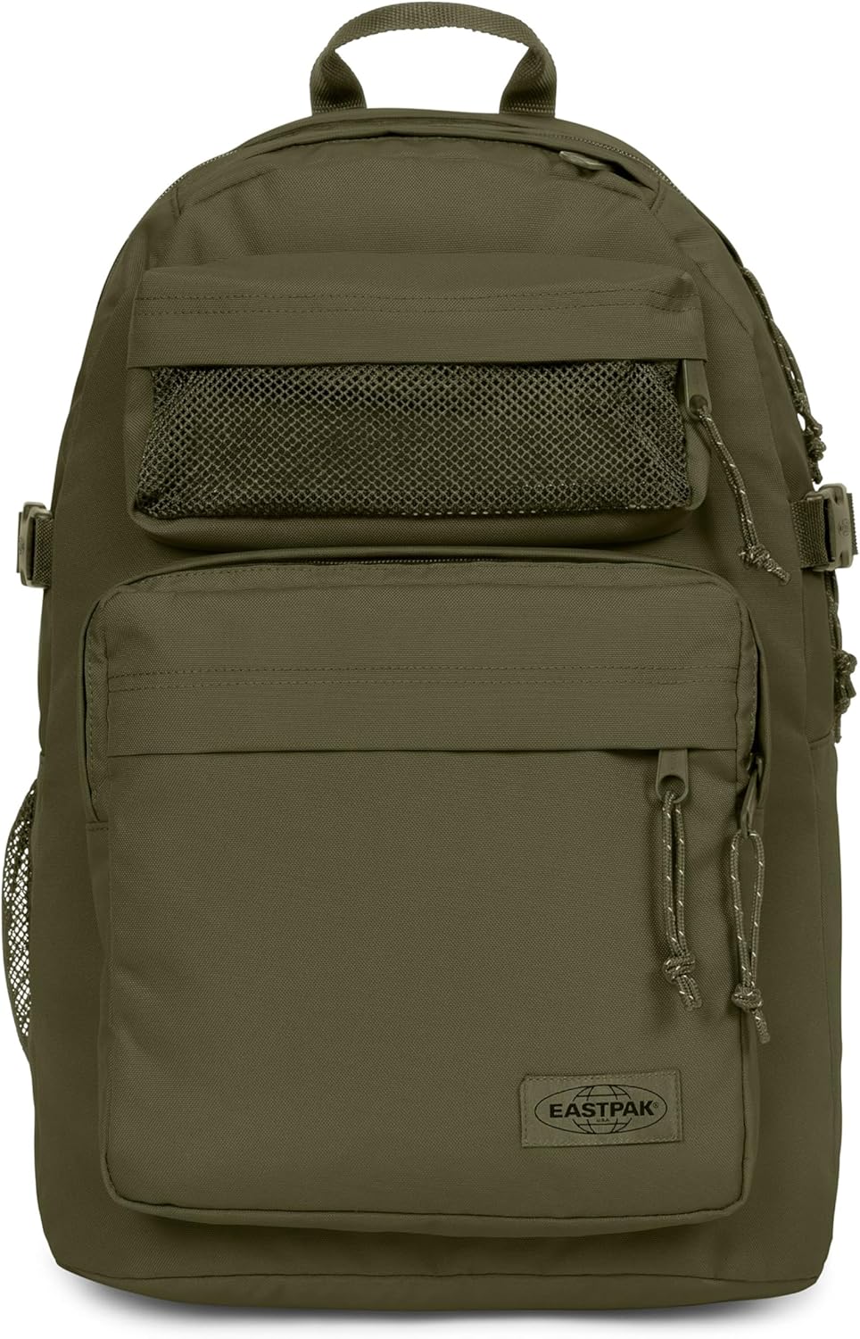 EASTPAK Double Pro – 32L Performance Backpack with 16" Laptop Sleeve, Dual Compartments, Security Pocket, Bottle Holder & Organizer, Dark Grass