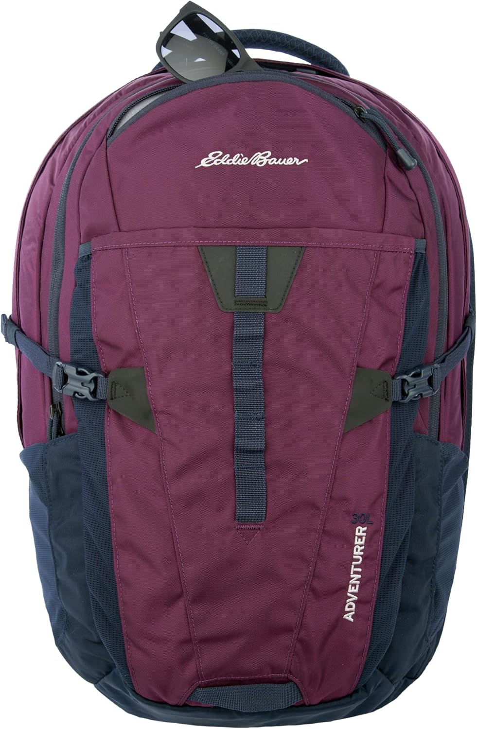 Eddie Bauer Adventurer Backpack with Organization Compartments and Hydration/Laptop Compatible Sleeve, Women's Adventurer - Dark Plum, 30L