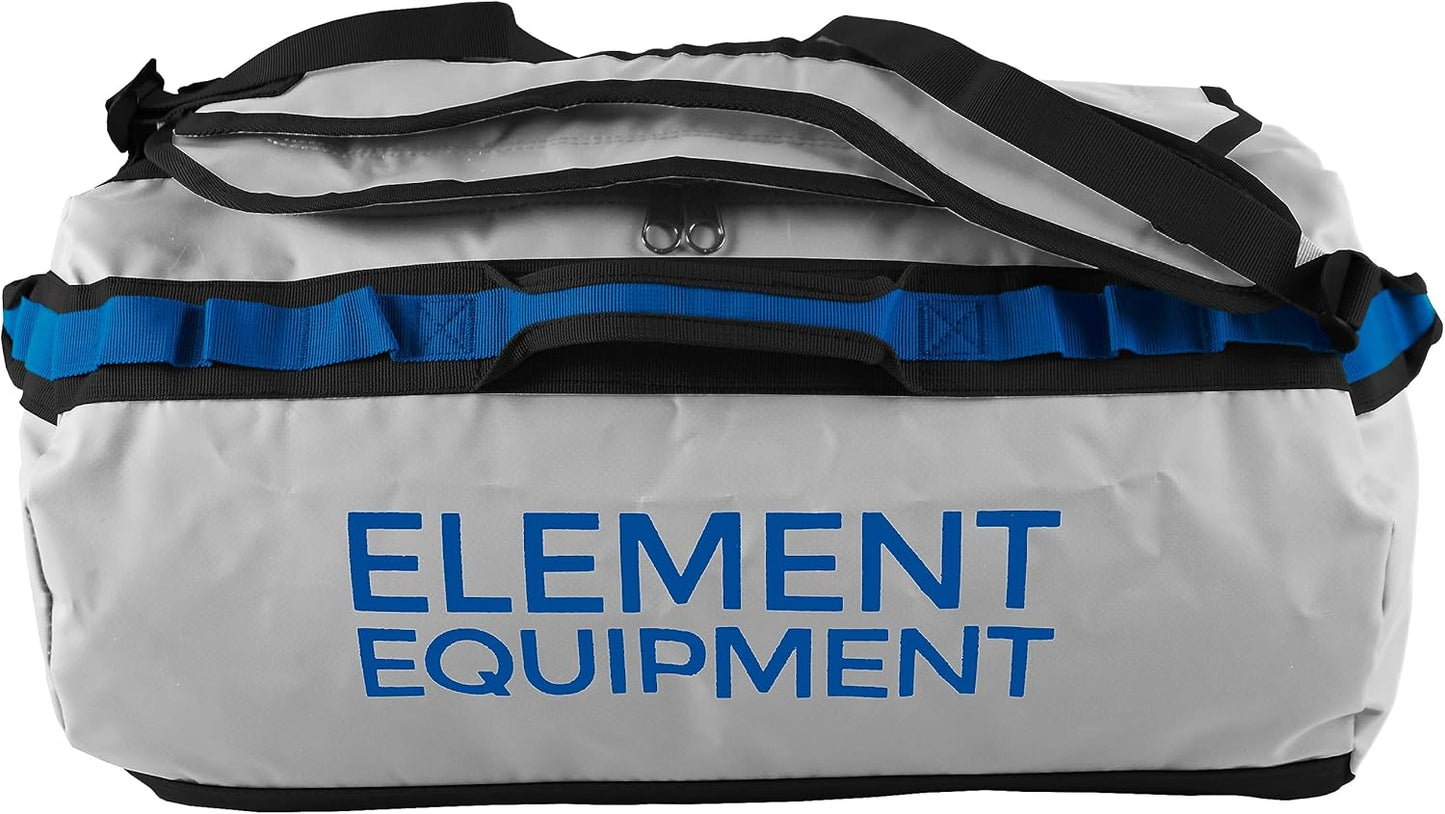 Element Equipment Trailhead Duffel Bag Shoulder Straps Waterproof Light Grey/Blue Large
