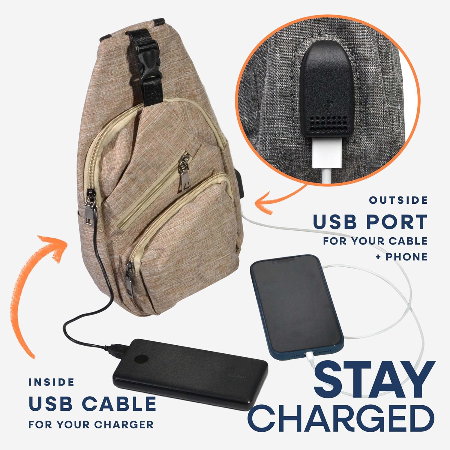 Nupouch Anti-Theft Daypack: Anti Theft Crossbody Bag, Lightweight for Travel, Hiking, or Everyday