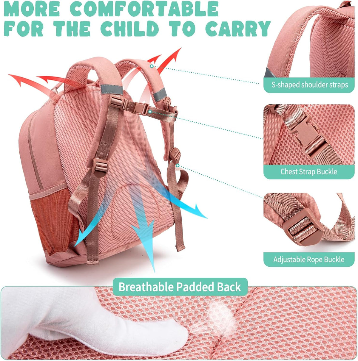 NOL Natural Organic Lifestyle Kids Backpack, School Backpacks for Teens Girls Boys, School Bookbag