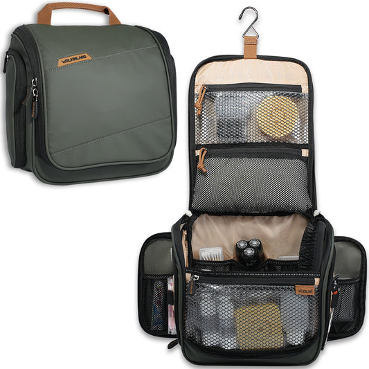 WELKINLAND 13-Pocket Hanging Toiletry Bag, Large Mens Toiletry Travel Bag
