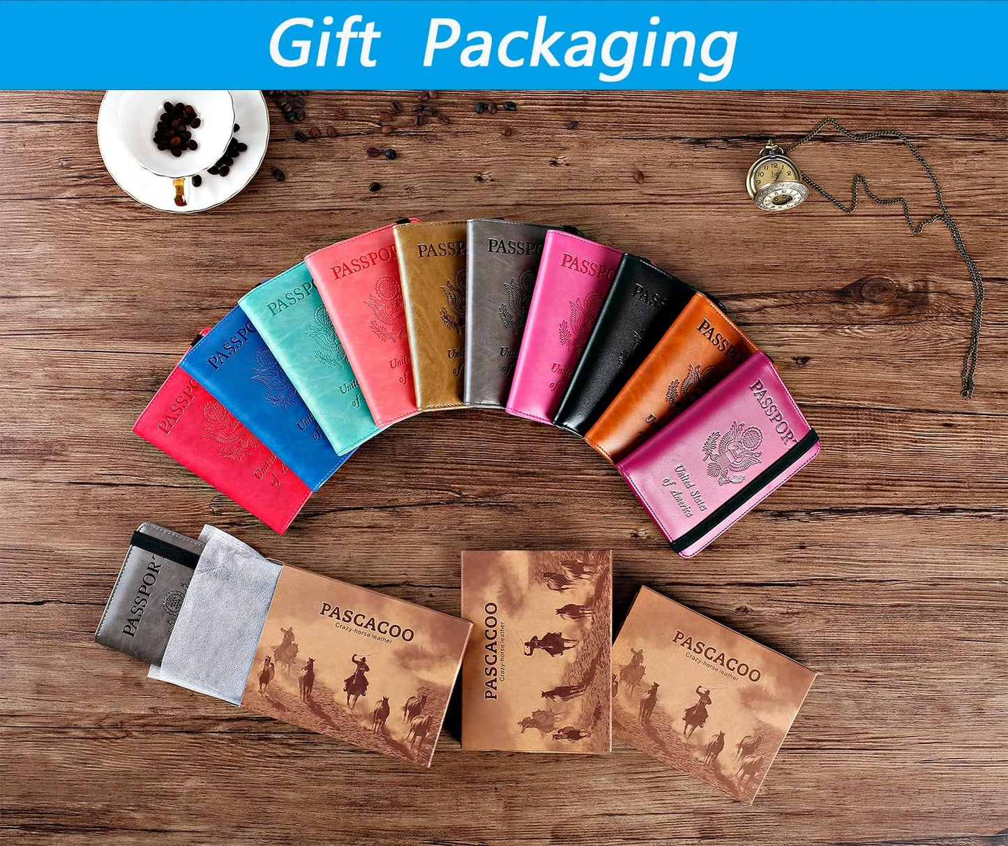 Passport Holder Cover Wallet Travel Essentials RFID Blocking Leather Card Case International Must Haves Travel Accessories for Women Men(113#Grey)