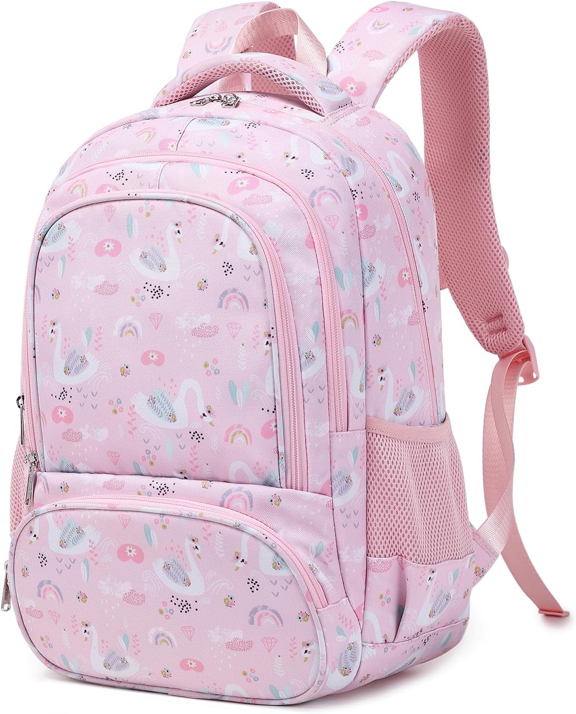 abshoo Lightweight Swan Kids Backpack For School Girls Elementary Kindergarten Bookbag School Bags (Swan)