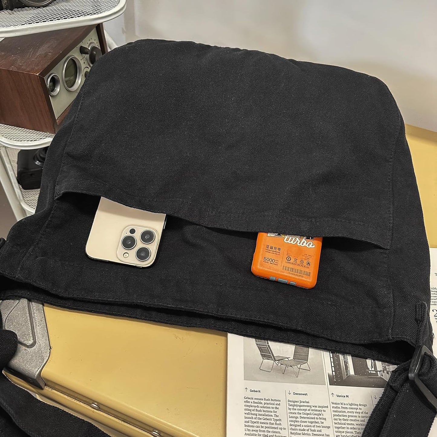 Canvas Messenger Bags for Women Crossbody Bag for School Hobo Men Cute Large Shoulder Lightweight Tote