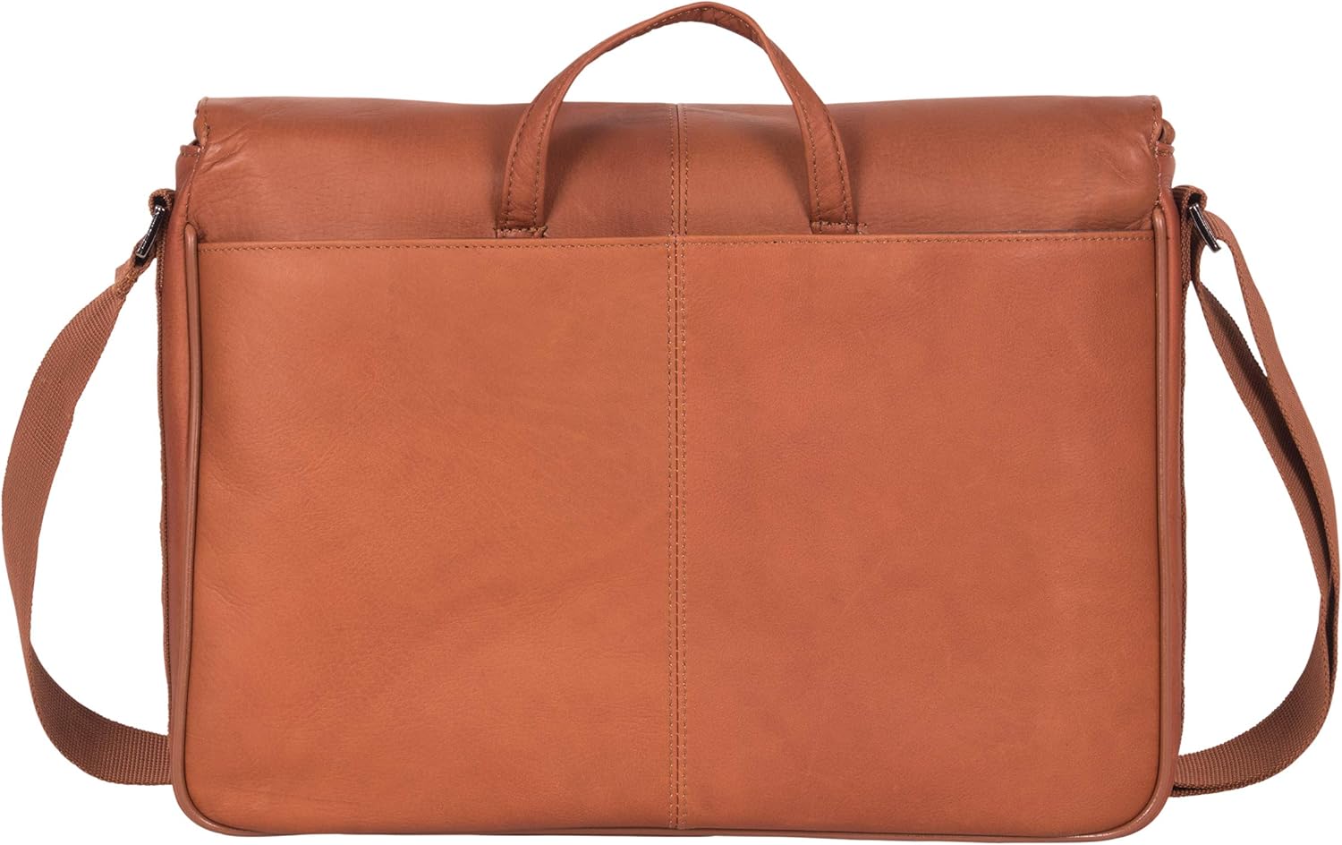 Kenneth Cole REACTION Risky Business Messenger Full-Grain Colombian Leather Crossbody Laptop Case &