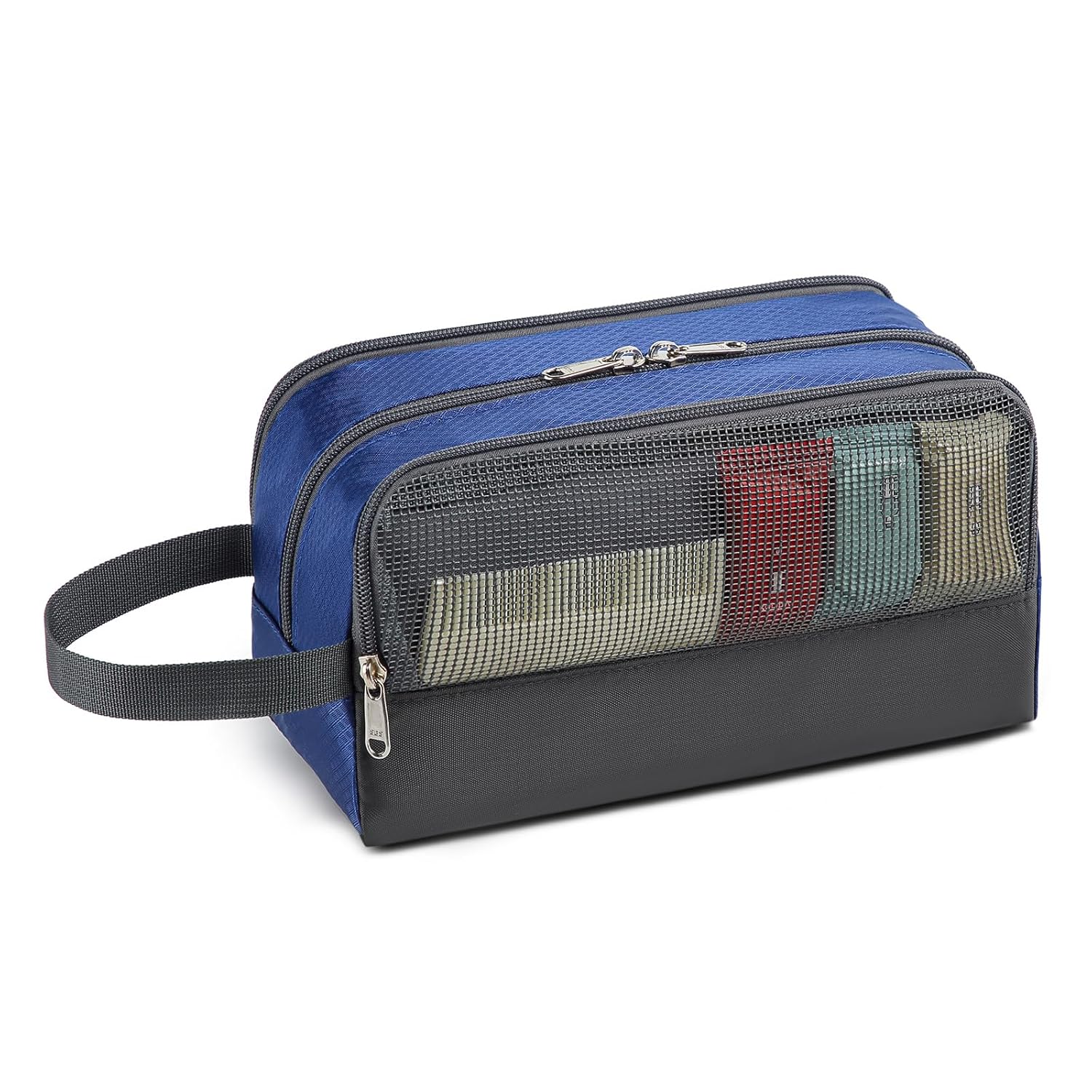 Yeiotsy Boys Toiletry Bag - Kids Travel Dopp Kit with Mesh Pockets, Compact Organizer for Gym