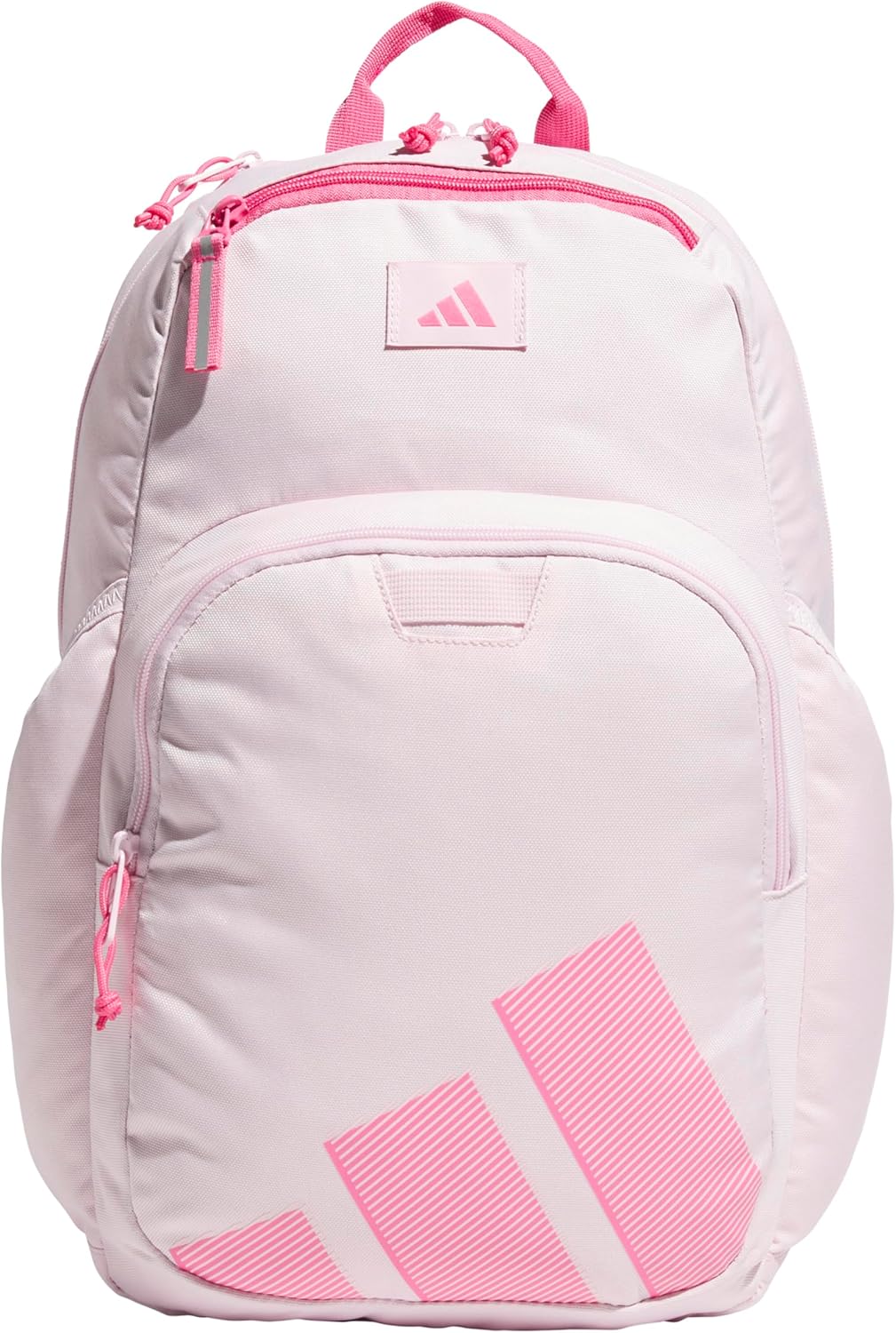 adidas Midway Small Backpack for Women and Men, Durable Laptop Bag, Clear Pink/Pink Fusion, One Size