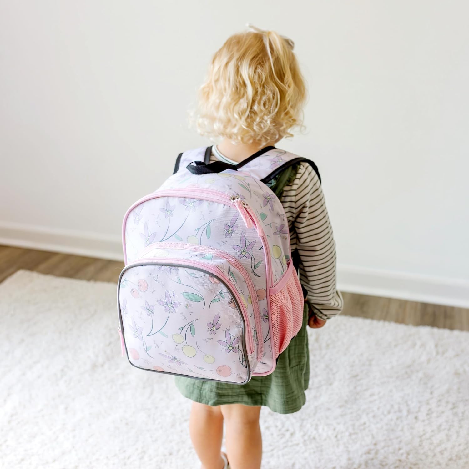 Wildkin JumpOff Jo 12-inch Kids Backpack – Lightweight, Durable Toddler Bag - Fairy Blossom