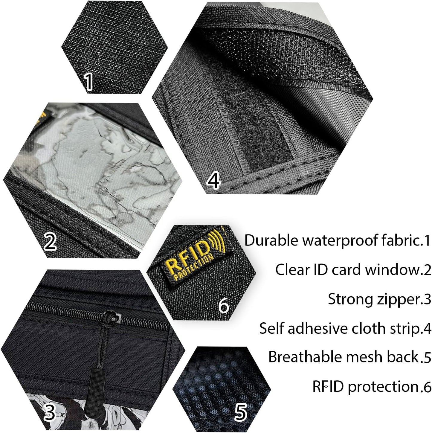 RFID Blocking Travel Neck Wallet Pouch and Passport Holder, Travel Neck Pouch Passport Holder for Women & Men - Black