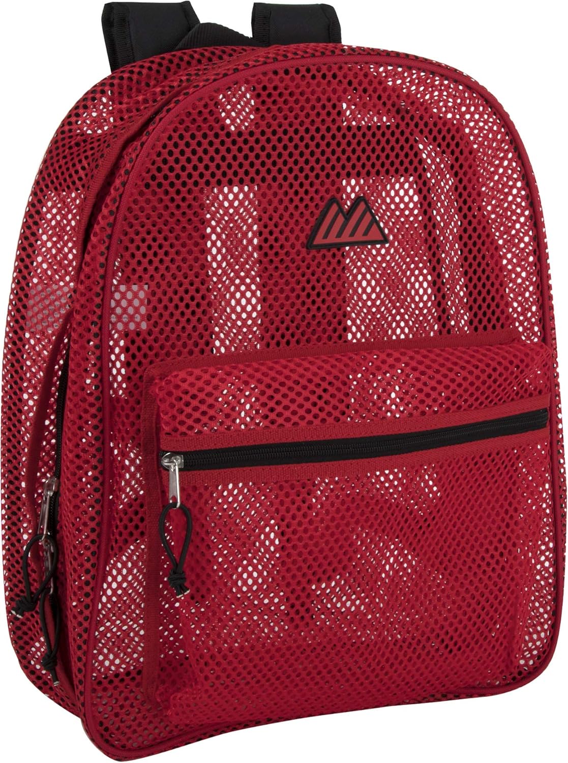 Summit Ridge Mesh Backpacks for Kids, Adults, School, Beach, and Travel, Colorful Transparent Mesh Backpacks with Padded Straps Large
