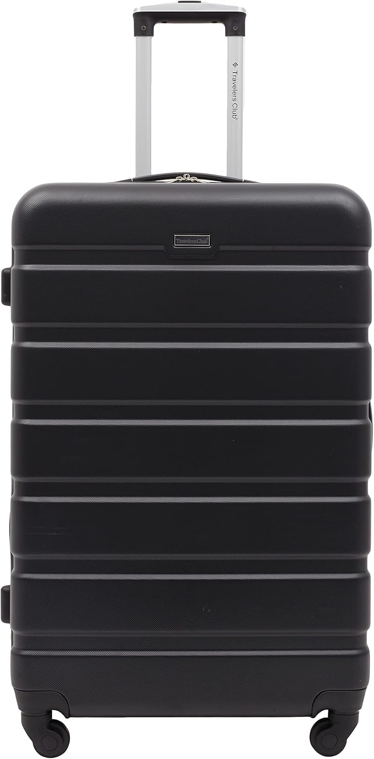 Travelers Club Harper Luggage, Black, 2 Piece Set