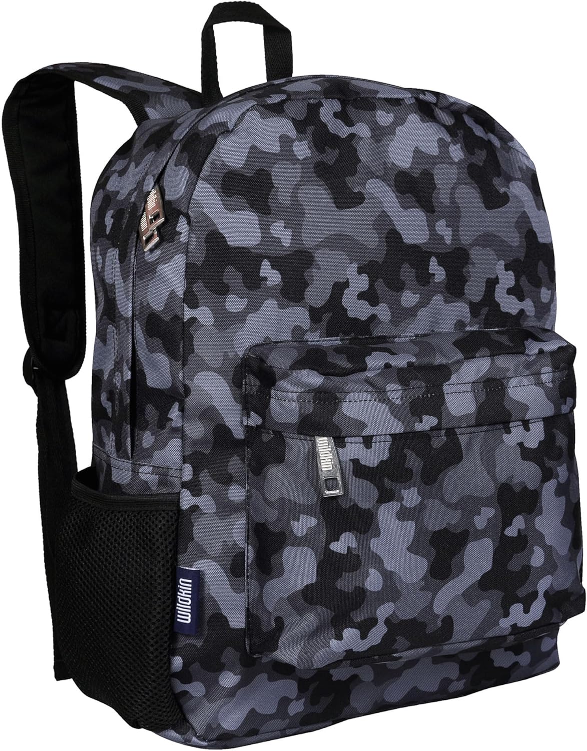 Wildkin 16-inch Kids Backpack – Durable, Padded & Spacious School Bag for Boys & Girls - Black Camo