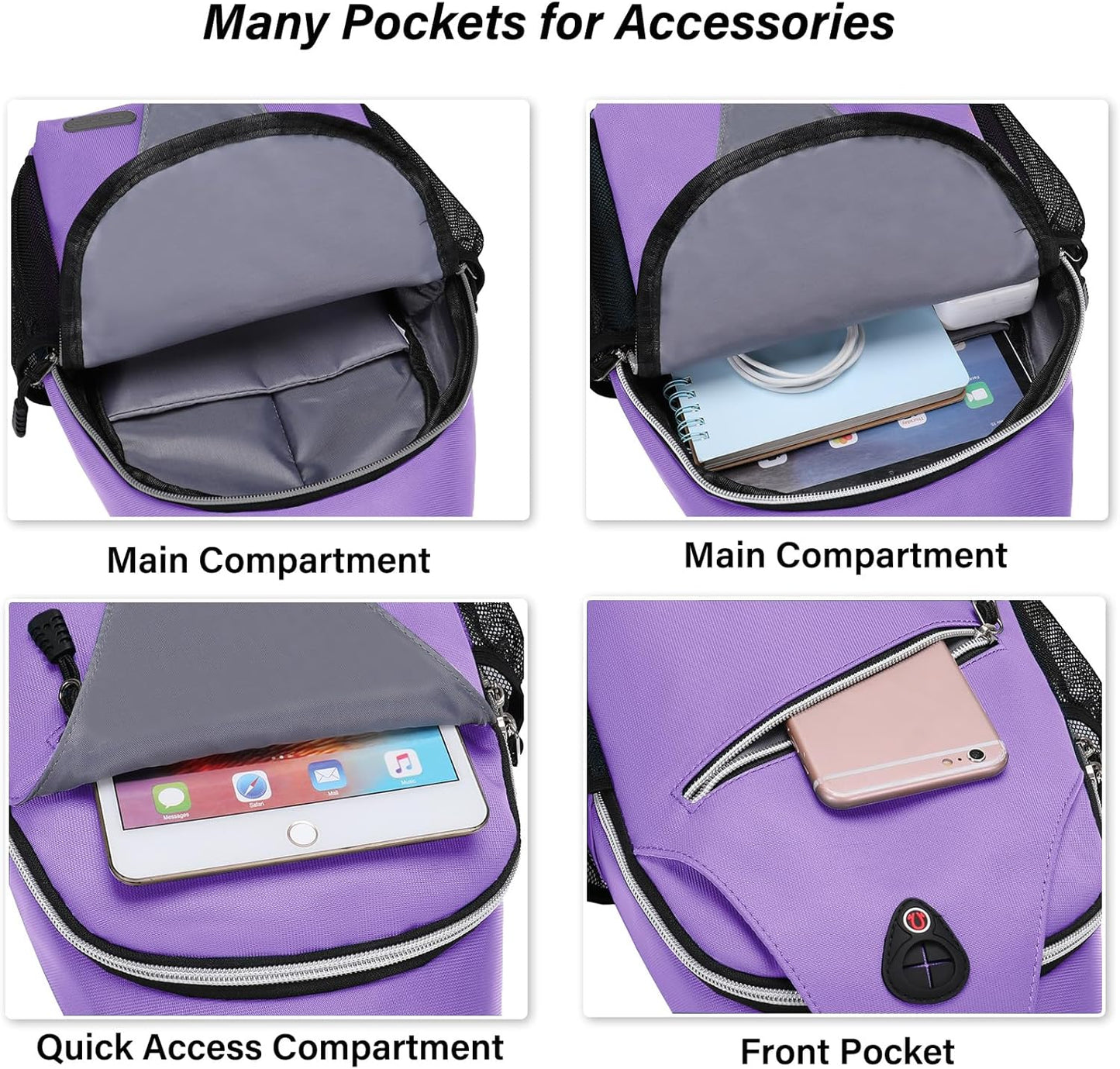 MOSISO Sling Backpack, Multipurpose Crossbody Shoulder Bag Travel Hiking Daypack