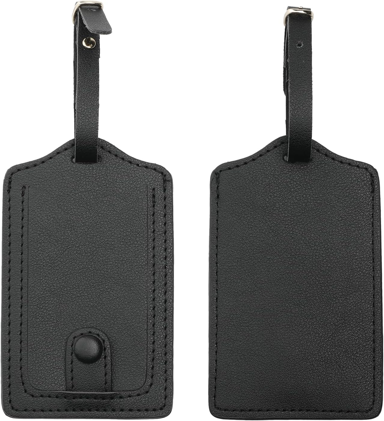 Jagucho Leather Luggage Tags for Men Women-Luggage Tags for Suitcases-Baggage Bag Tag Suitcase Labels ID Tags with Full Back Privacy Cover for Carnival Cruise Ships, Travel Tags