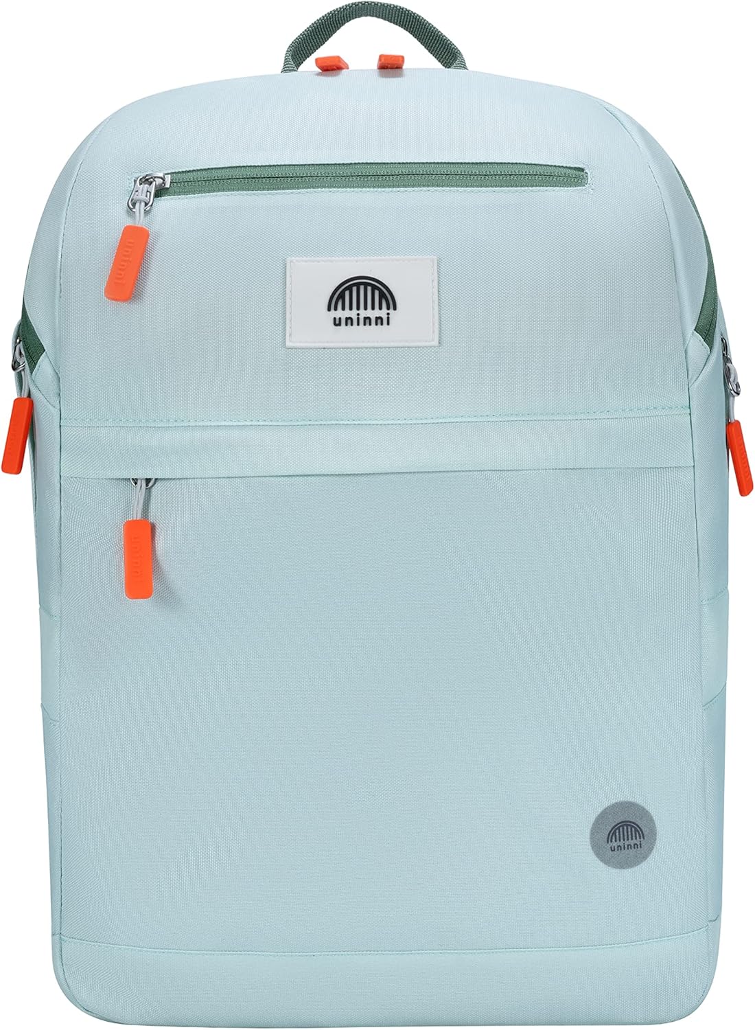 uninni 16" Kid's Backpack for Girls and Boys Age 6+ with Padded, and Adjustable Shoulder Straps. Fits for Height 3'9" Above Kids (Mint)